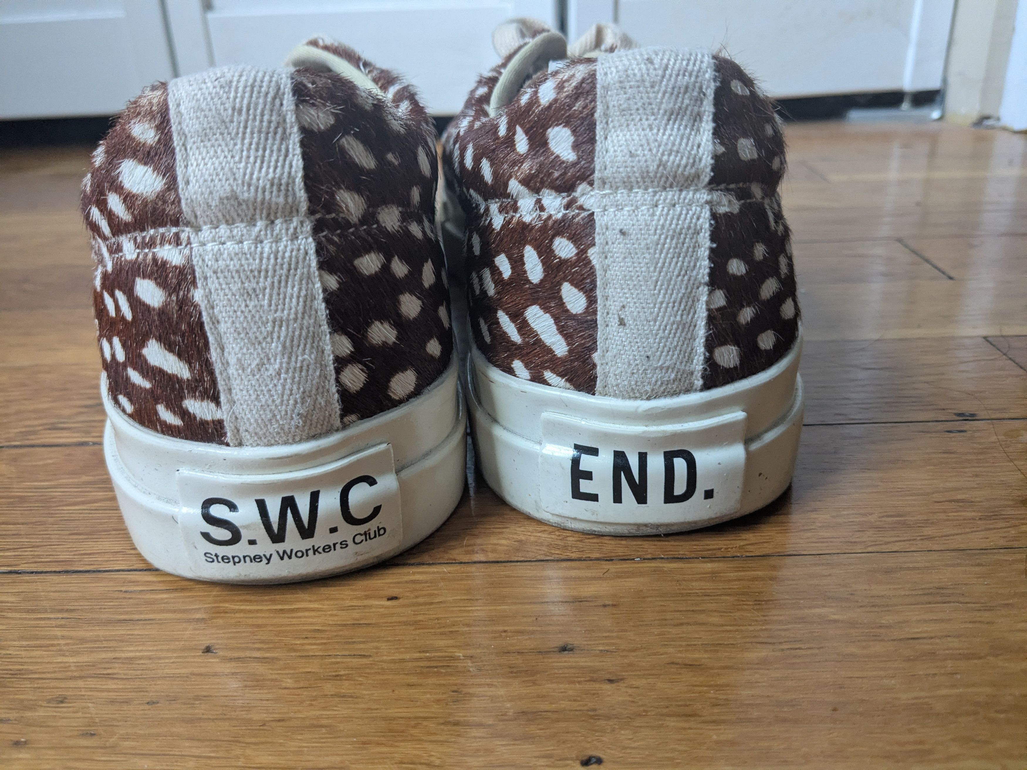 Stepney Workers Club END collaboration ponyhair sneakers Size US 12 / EU 45 - 2 Thumbnail