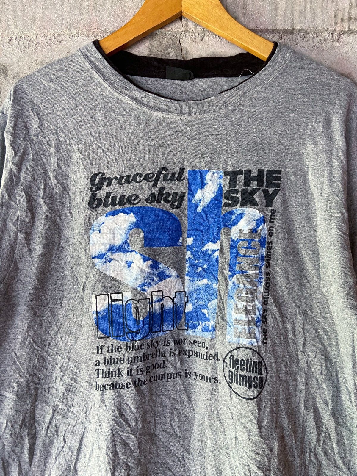 Beauty Beast × Hysteric Glamour × Japanese Brand GRACEFUL BLUE SKY THE SKY LONG SLEEVE Size US M / EU 48-50 / 2 - 3 Thumbnail