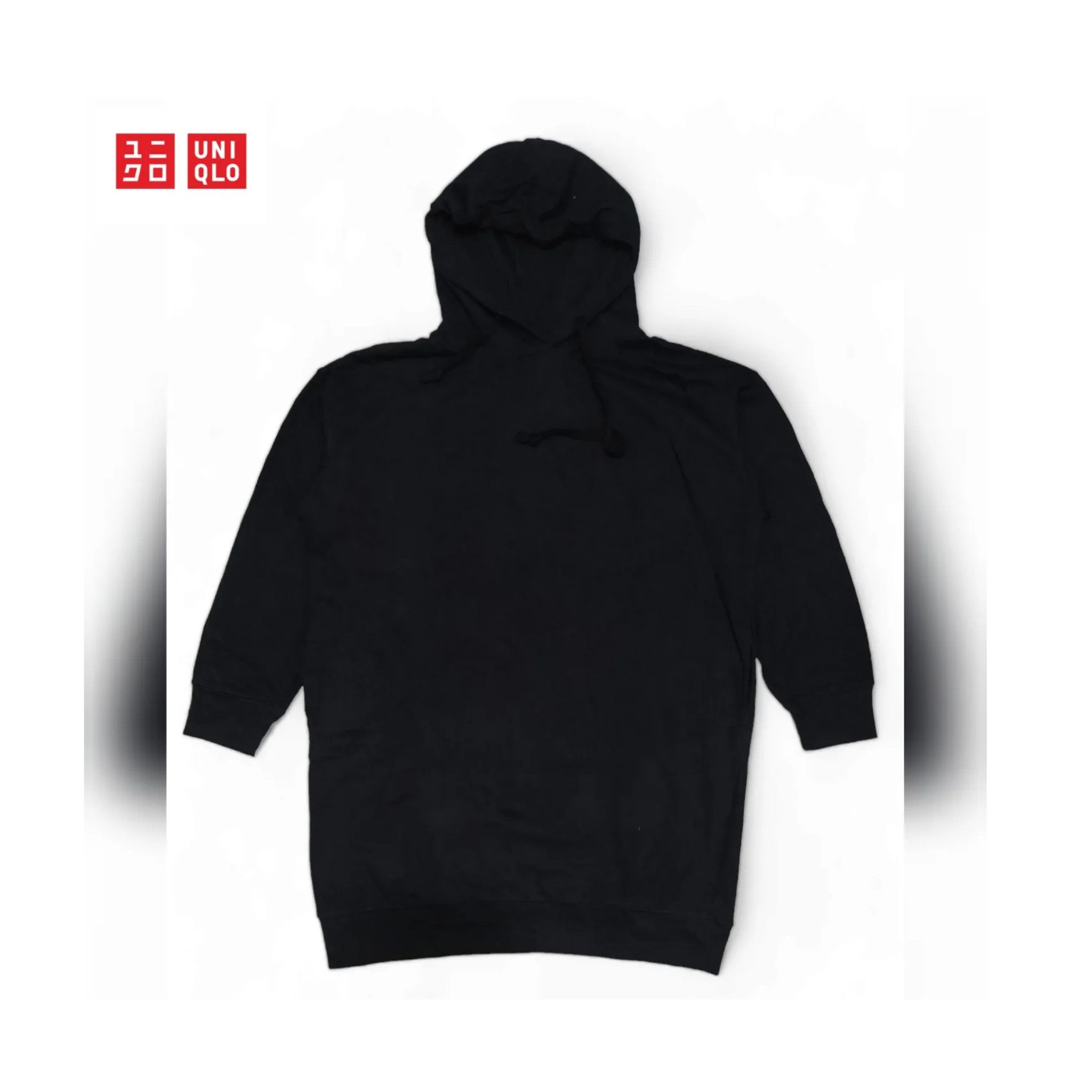 Uniqlo Uniqlo Women Long Dress Black Hoodie Jacket Japanese Brand Size L / US 10 / IT 46 - 1 Thumbnail