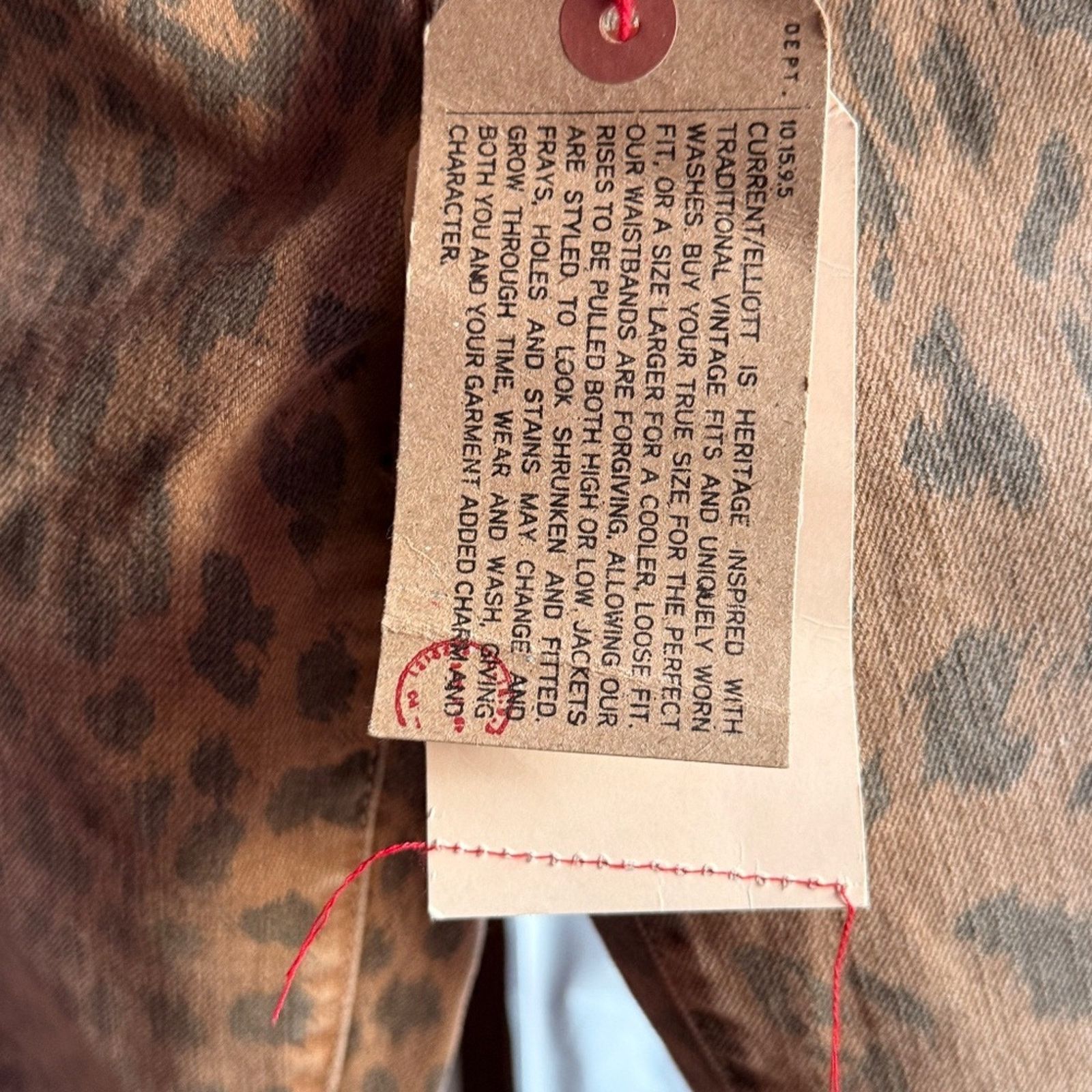 Current/Elliot Current/Elliott NWT Stiletto Leopard Print Skinny Jeans 25 Size 25" / US 0 / IT 36 - 9 Thumbnail