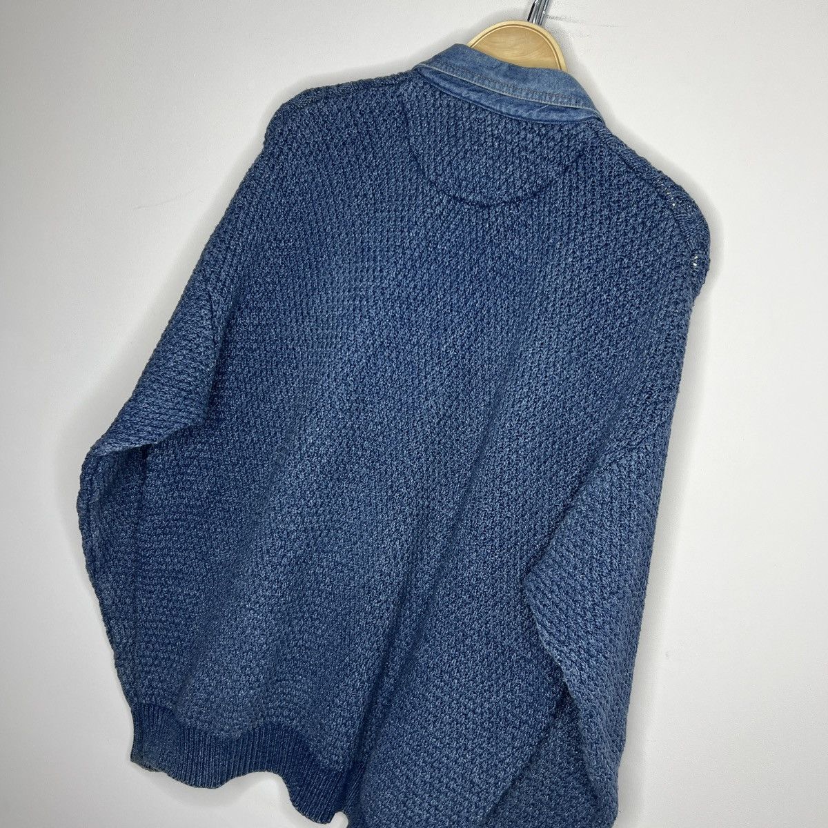 Japanese Brand × Vintage BLUE WILLIS KNIT VINTAGE SWEATER AVANT GARDE GRUNGE STYLE Size US L / EU 52-54 / 3 - 9 Thumbnail