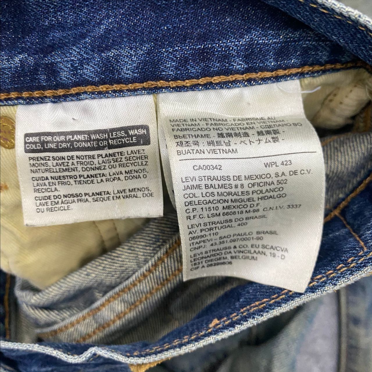 Levi's Vintage 90s Levis 501 Selvedge Distressed Denim Size US 30 / EU 46 - 19 Thumbnail