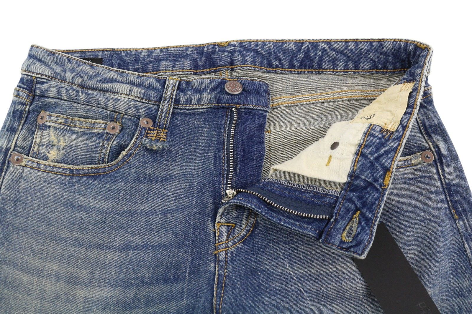 R13 BOY STRAIGHT 30 Cropped Ankle Washed Kelly 84447 Size 30" / US 8 / IT 44 - 5 Thumbnail