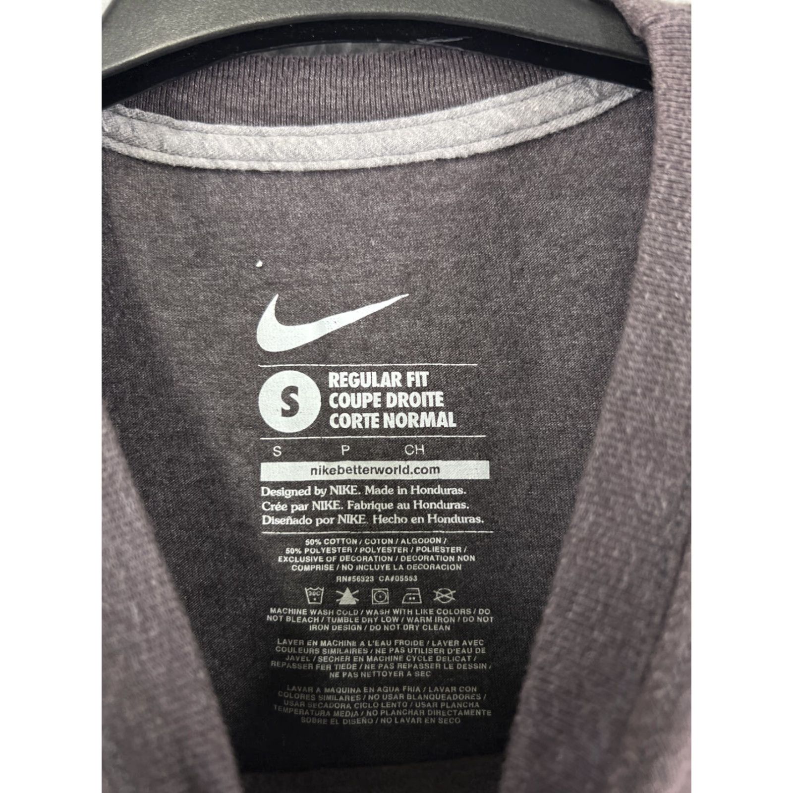 Nike Nike Dri-Fit Shirt Men’s Small Gray Short Sleeve Crew Neck Logo Athletic Cotton Blend Nike Swoosh 90s Sports Active Mens Small Gray Size US S / EU 44-46 / 1 - 5 Thumbnail