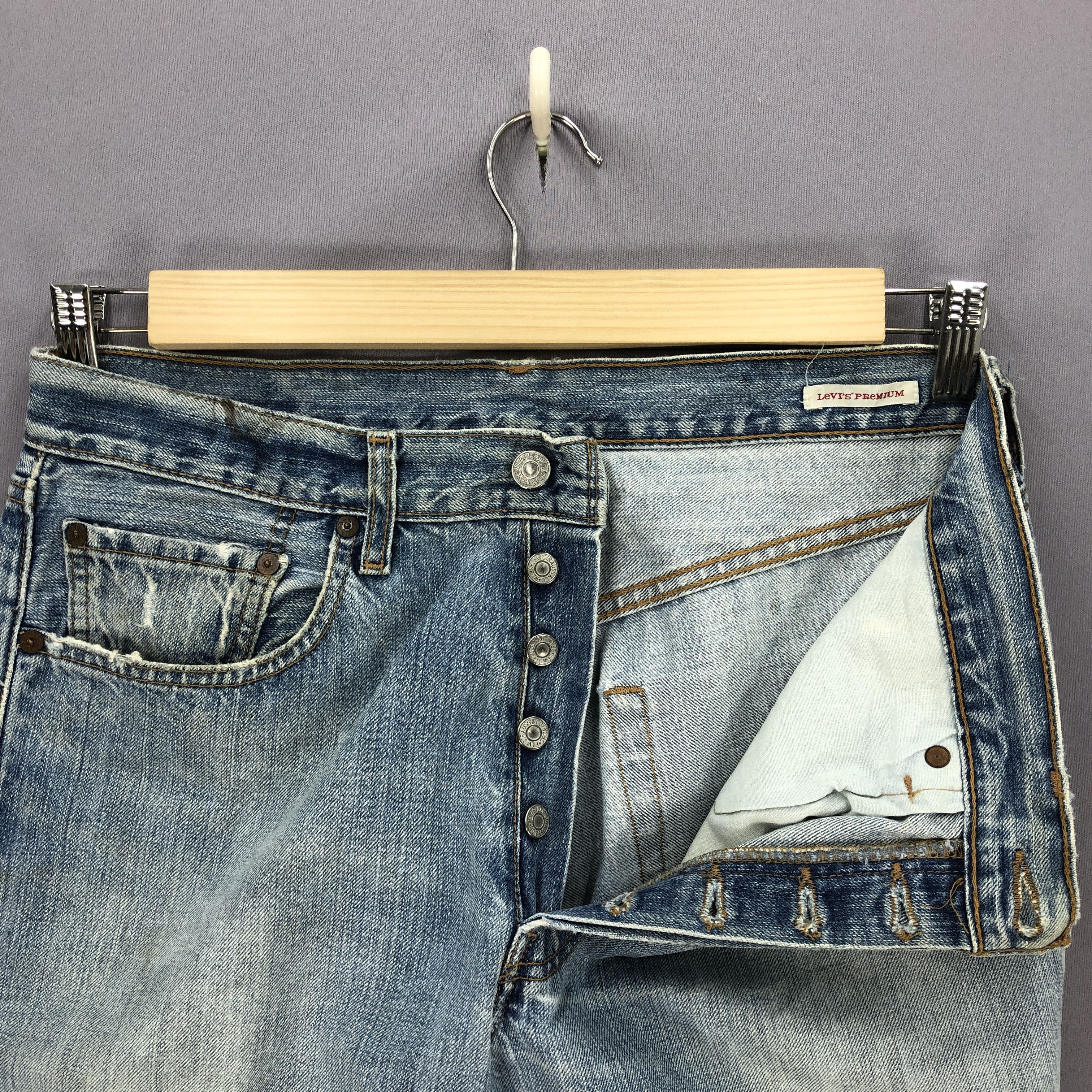 Levi's Y2K LVC Levis 501 Jeans Premium Levi's 501 Blue Wash Denim Size US 32 / EU 48 - 8 Thumbnail