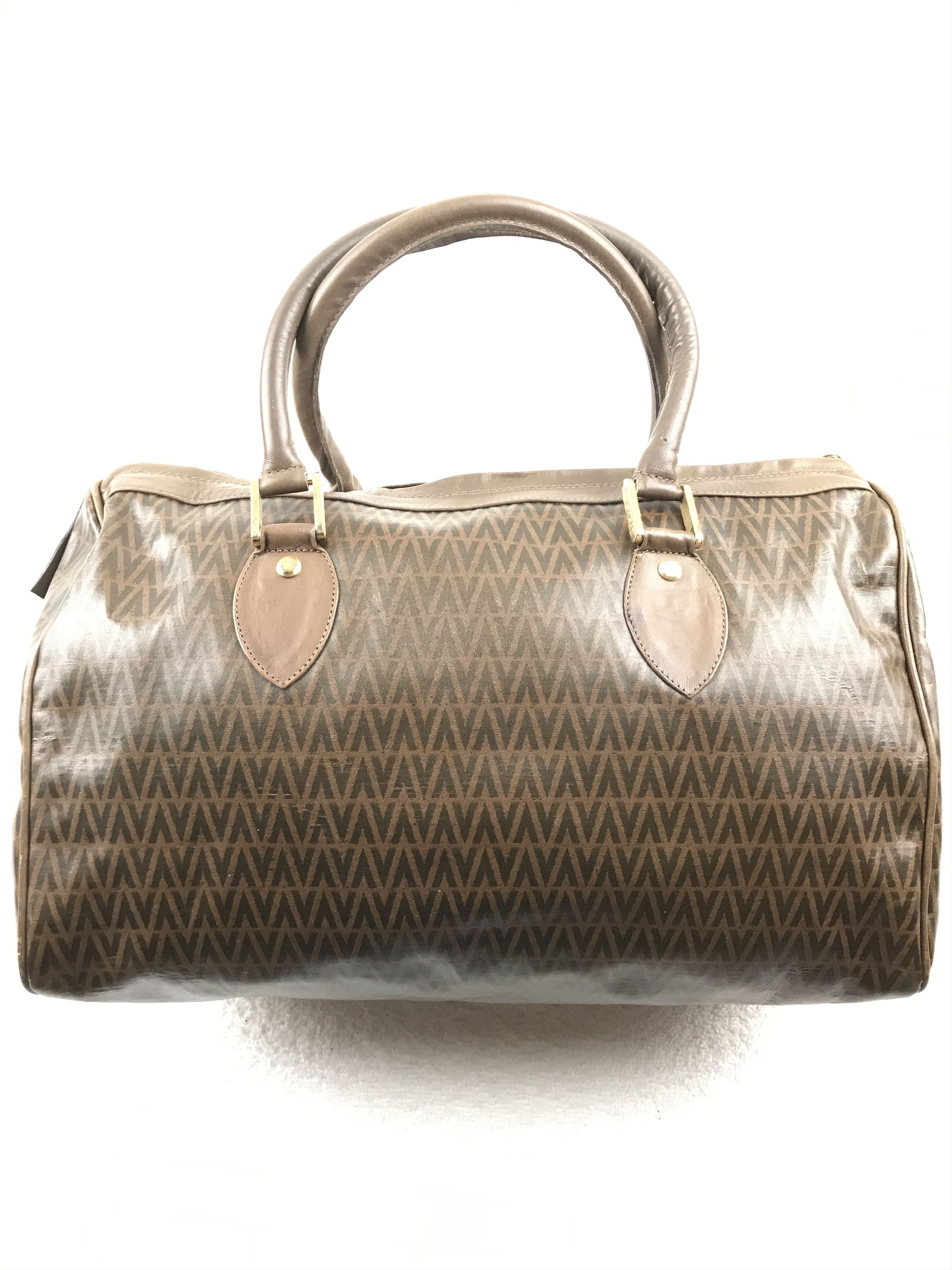 image of Italian Designers x Mario Valentino Vintage Mario Valentino Boston Bag in Brown, Women's