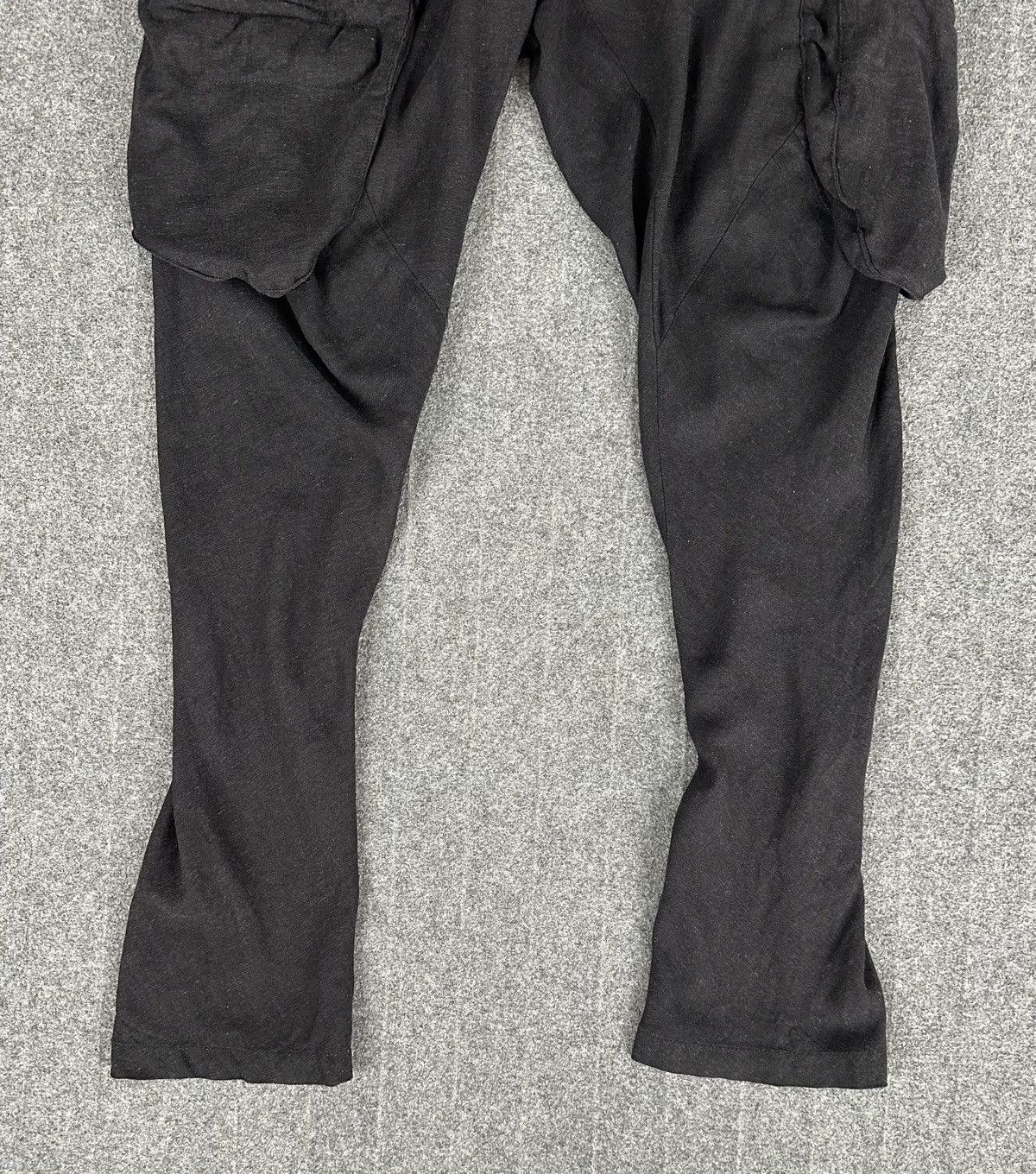 Julius Julius - Linen Gas Mask Multi Pocket Cargo - Gray/Black Size US 30 / EU 46 - 5 Thumbnail