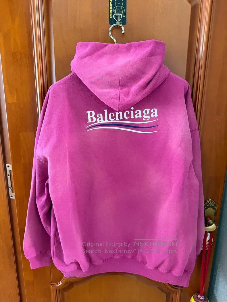 Balenciaga Balenciaga Dragon Fruit Color Coke Embroidered Hoodie Size US S / EU 44-46 / 1 - 2 Thumbnail