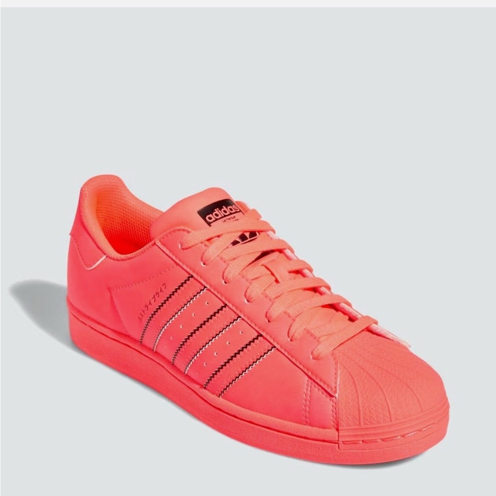 Adidas NEW Adidas Superstar Originals Turbo Salmon Shell Toe GV9445 Size US 11.5 / EU 44-45 - 3 Thumbnail