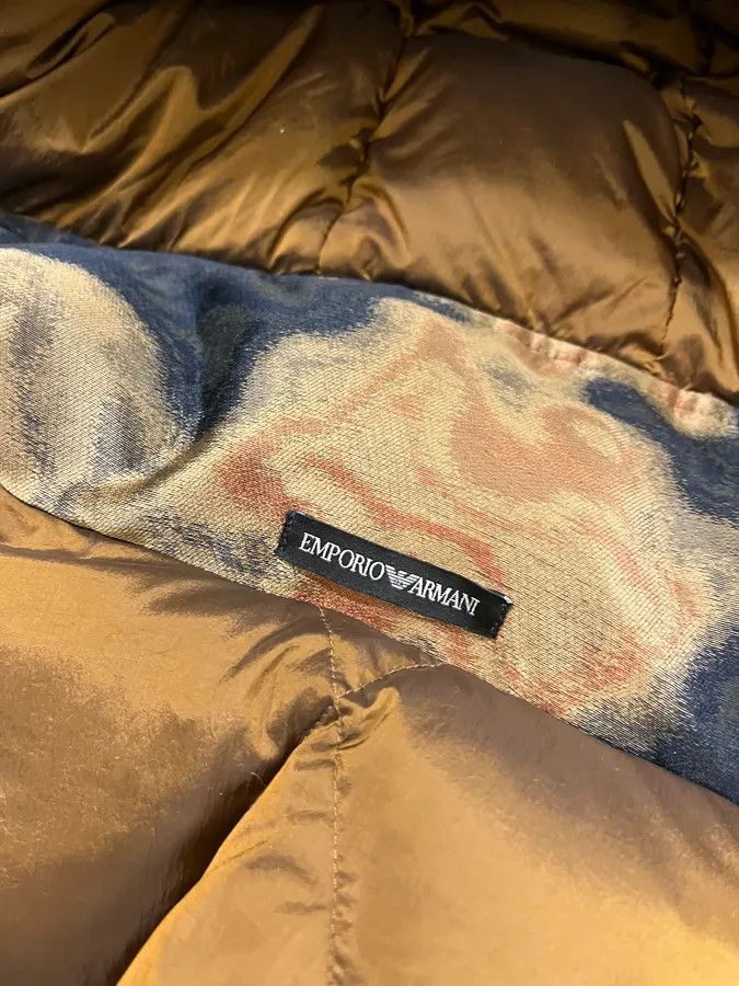 Emporio Armani AW2019 Emporio Armani Impressionist Wavy Effect Beige Navy Jacket Size US M / EU 48-50 / 2 - 10 Thumbnail