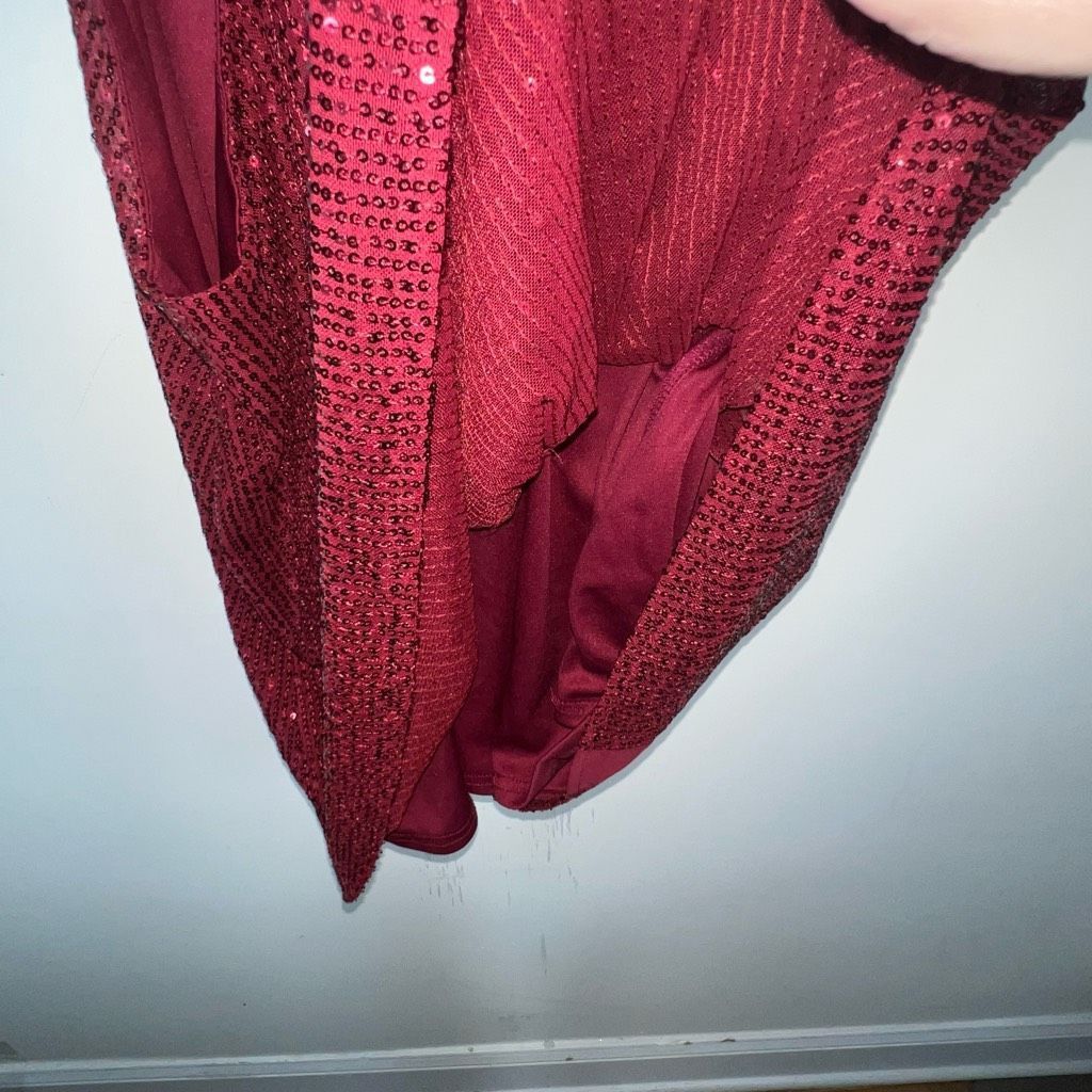 Other Sparkle Burgundy Lined Racerback Back Adjustable Strap Tank Size XXL / US 16-18 / IT 52-54 - 5 Thumbnail