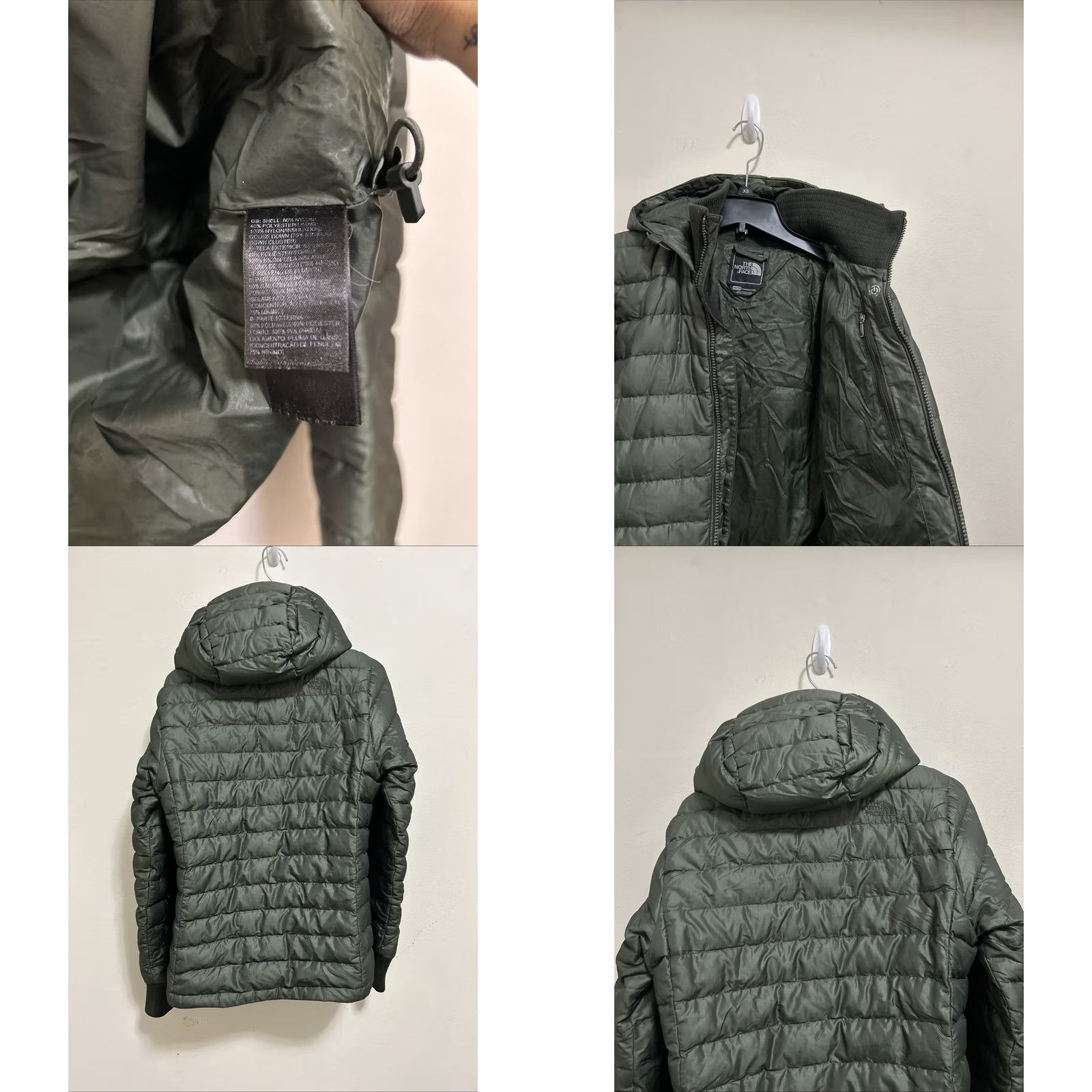 The North Face The North Face Puffer Jacket Womens XS Green Down Full Zip Parka Size XS / US 0-2 / IT 36-38 - 8 Thumbnail