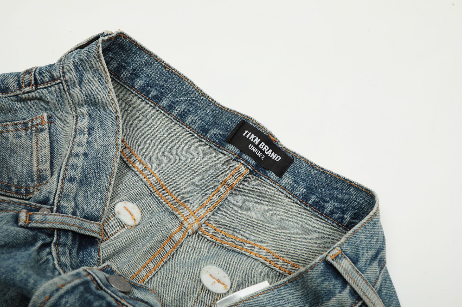 Japanese Brand × Jean American washed distressed straight loose casual jeans Size US 34 / EU 50 - 4 Thumbnail