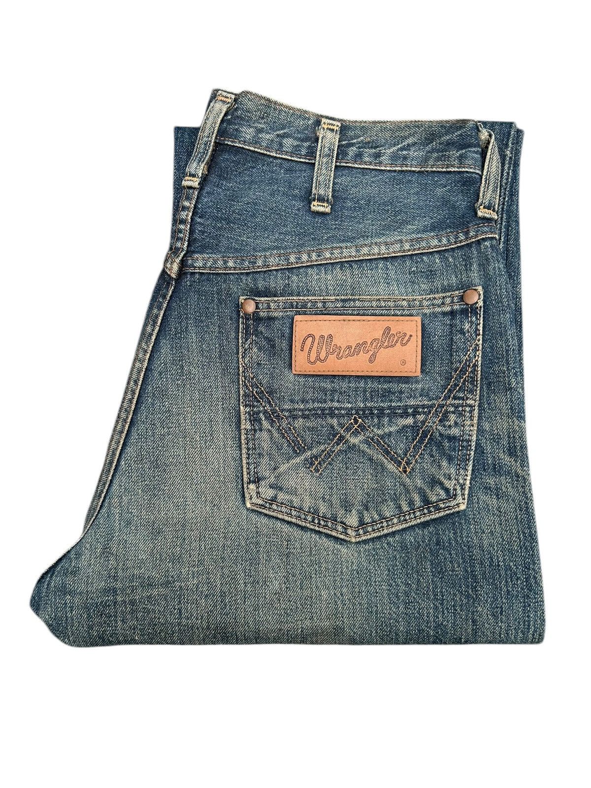 Kapital Vintage Wrangler Blue Bell Selvedge Distressed Denim Jeans Size US 29 - 4 Thumbnail