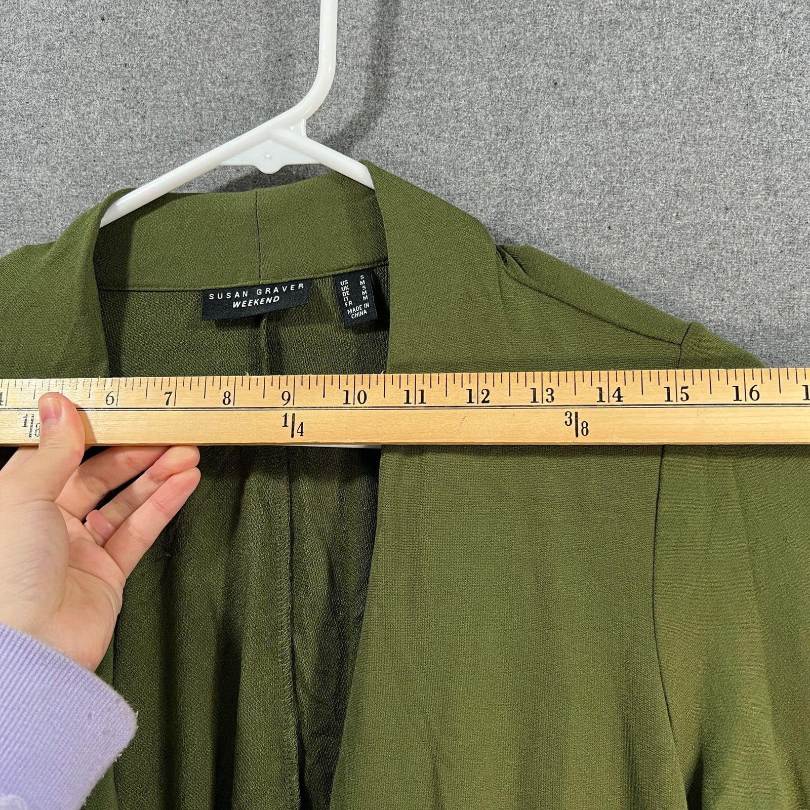 Other Susan Graver Weekend Regular Jersey Knit Draped Back Kale Size S / US 4 / IT 40 - 6 Thumbnail