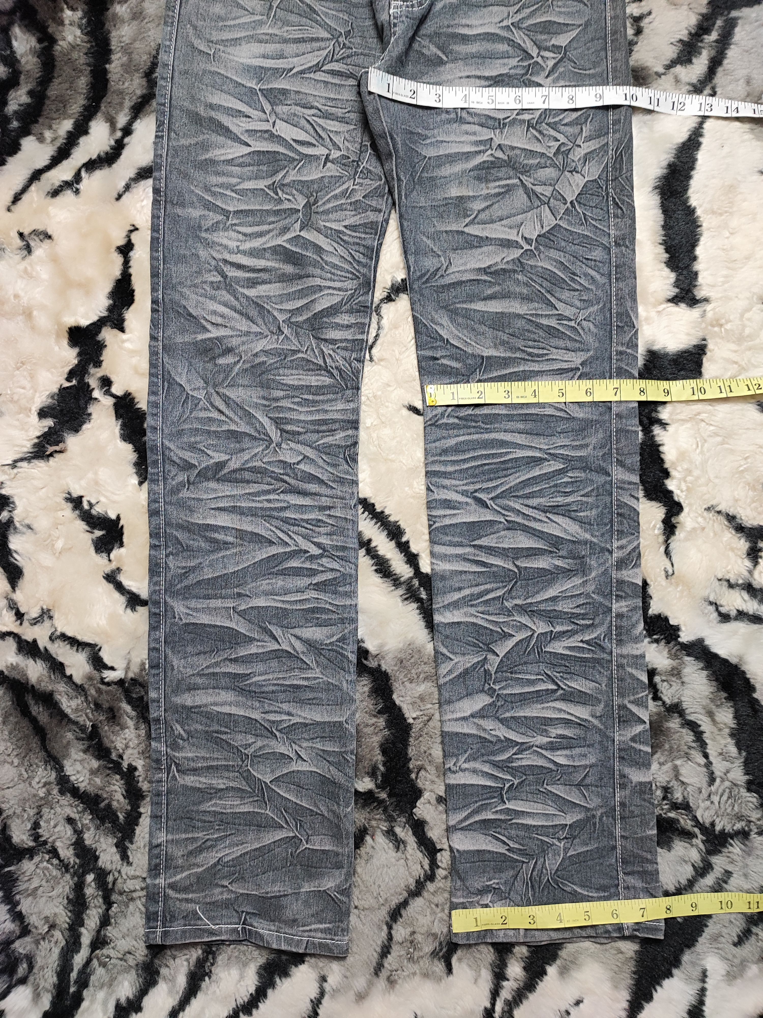 Affliction × Japanese Brand Skull Punk Embroidered Denim Jeans Size US 30 / EU 46 - 4 Thumbnail