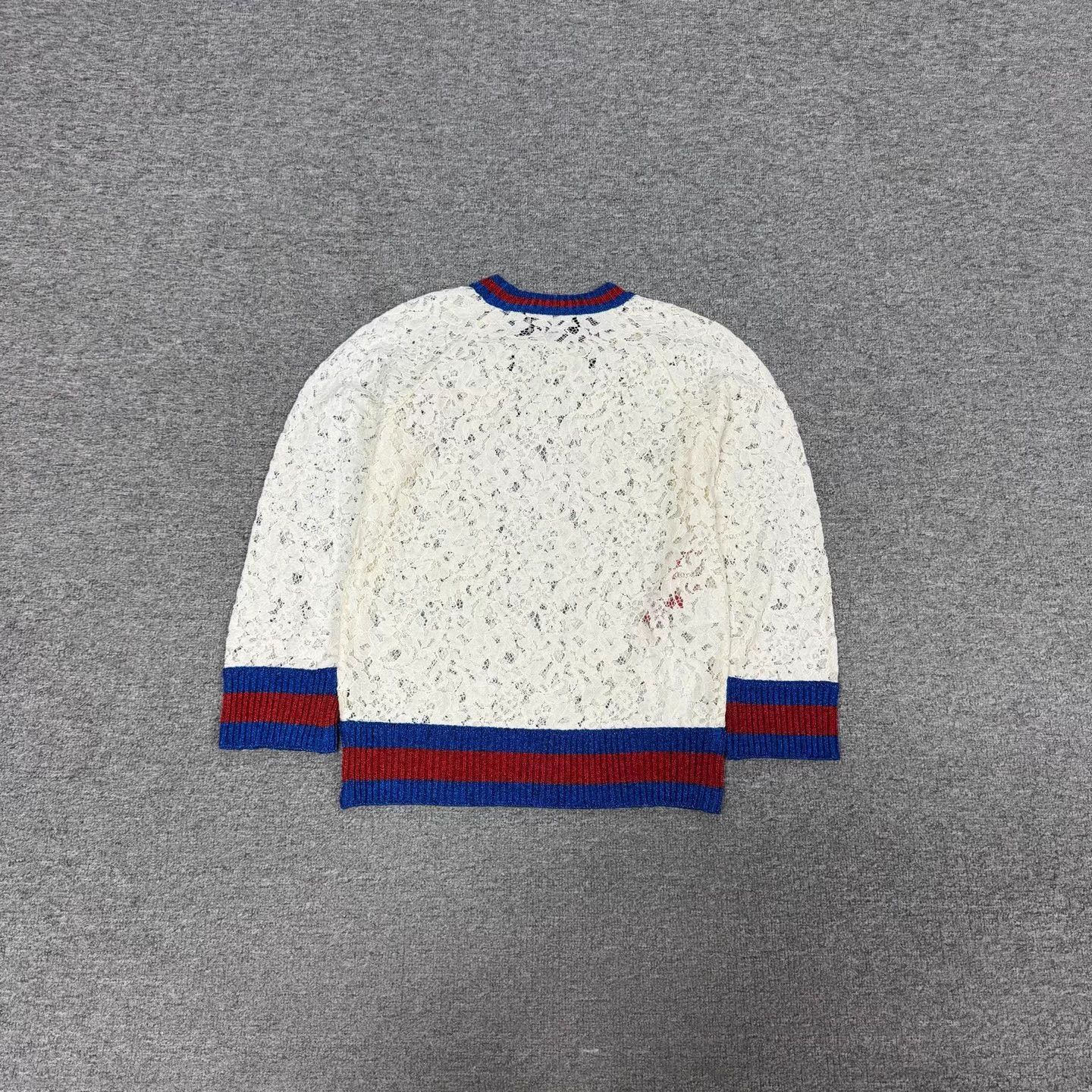 Gucci Gucci Lace Insert Knit Cuffs & Collar 99 New Sweatshirt S Size S / US 4 / IT 40 - 2 Thumbnail
