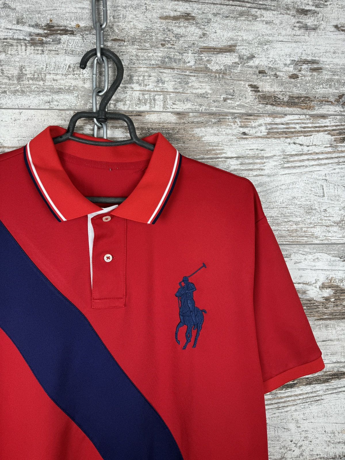 Polo Ralph Lauren × Vintage Mens Vintage Polo Ralph Lauren big logo polos rugby T-shirt Size US XL / EU 56 / 4 - 5 Thumbnail