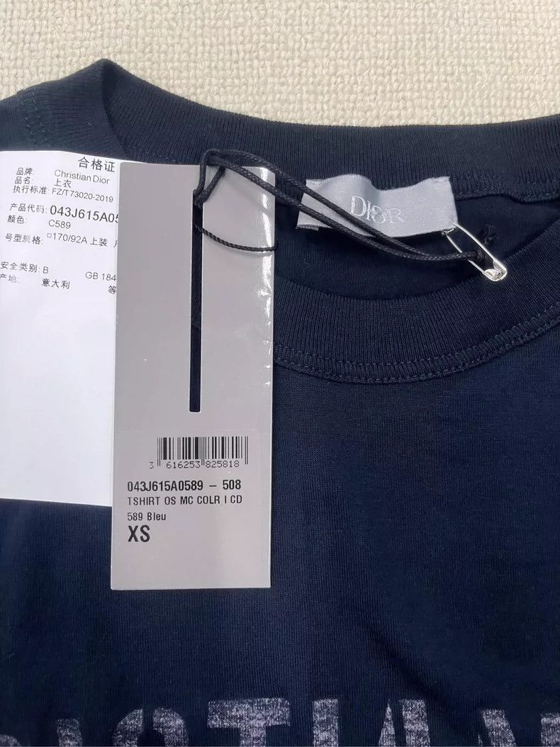 Dior DIOR Navy Blue Short Sleeve T-2505 Size US XS / EU 42 / 0 - 3 Thumbnail