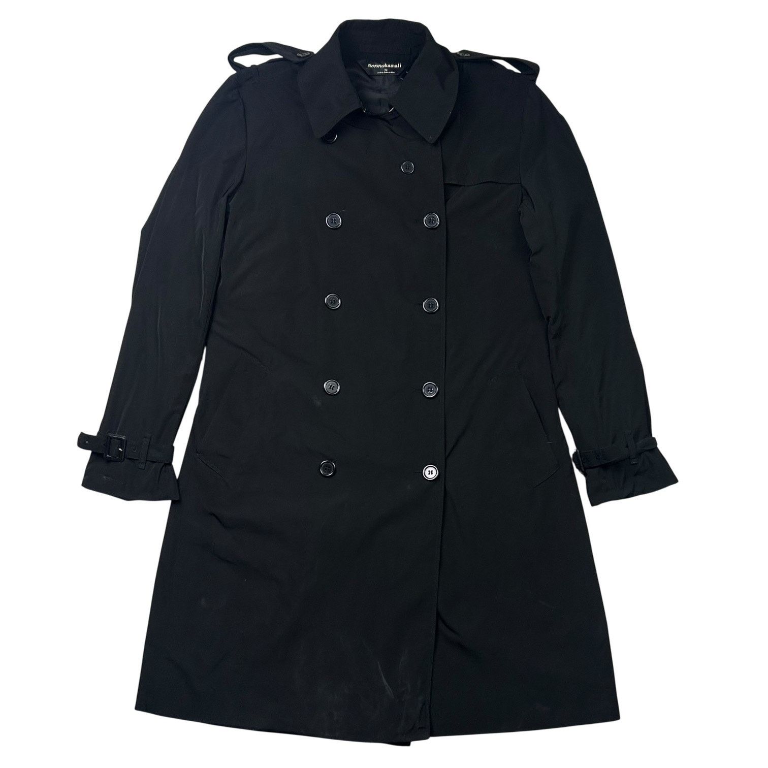 Norma Kamali Norma Kamali Black Long Trench Coat Size L / US 10 / IT 46 - 1 Thumbnail