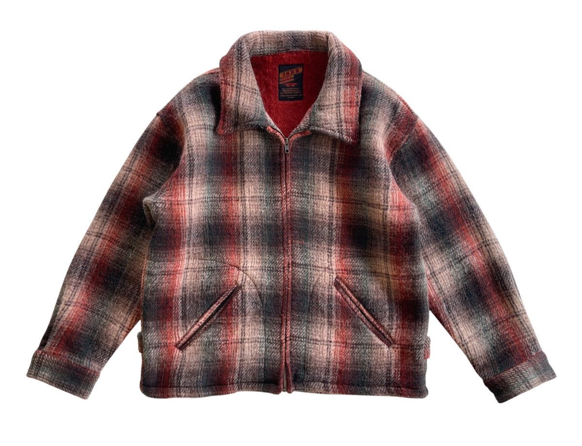 Japanese Brand JAKE Wool Shadow Plaid Blouson Jacket Size US L / EU 52-54 / 3 - 2 Thumbnail