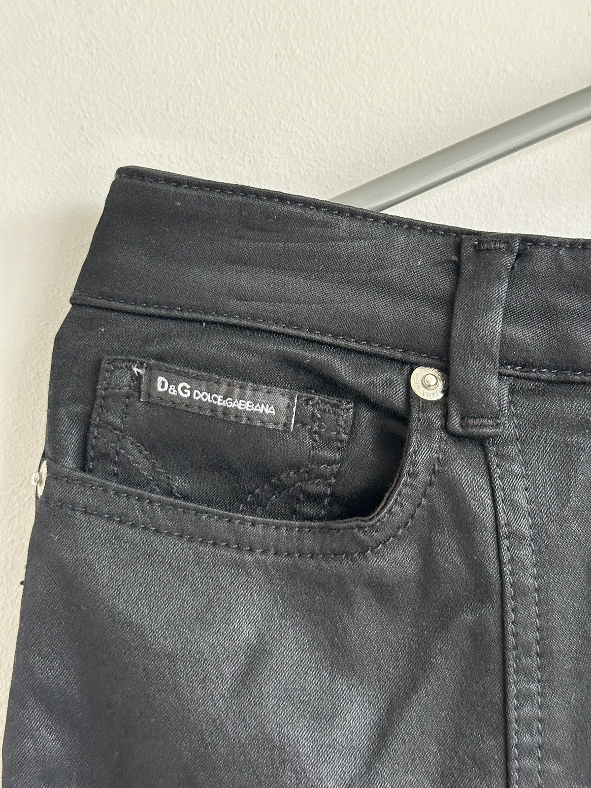 Dolce & Gabbana VTG Dolce & Gabbana Viscose Knee Length Skirt Black Size 28 Size 28" / US 6 / IT 42 - 7 Thumbnail