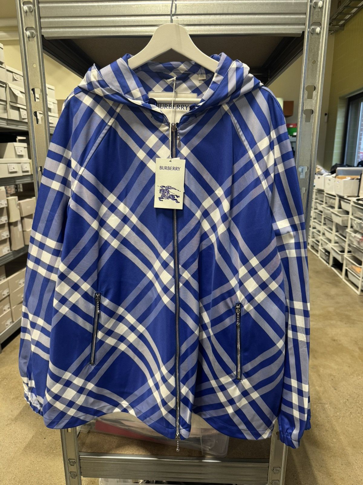 Burberry Burberry Check Nylon Windbreaker NEW 2500$ Size US XXL / EU 58 / 5 - 1 Thumbnail