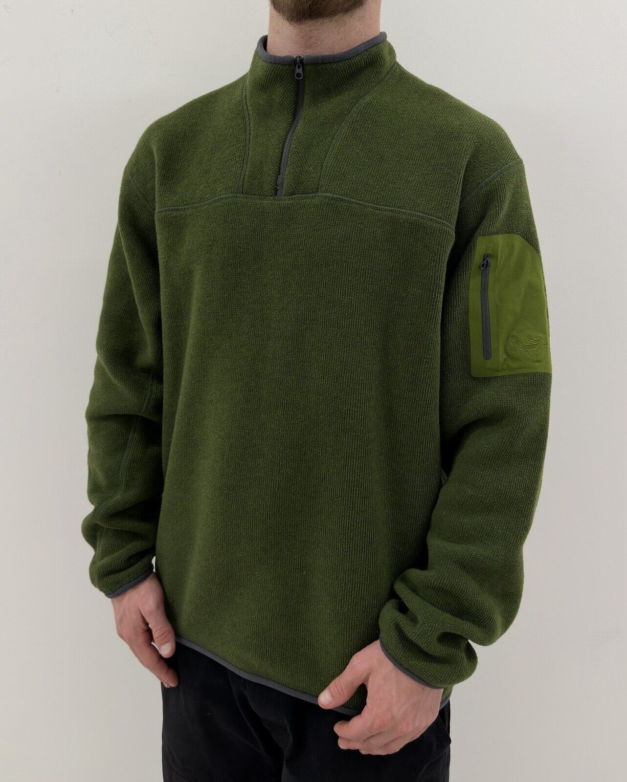Arcteryx Mens Fleece Hiking Outdoor Polartec 1/4 Zip