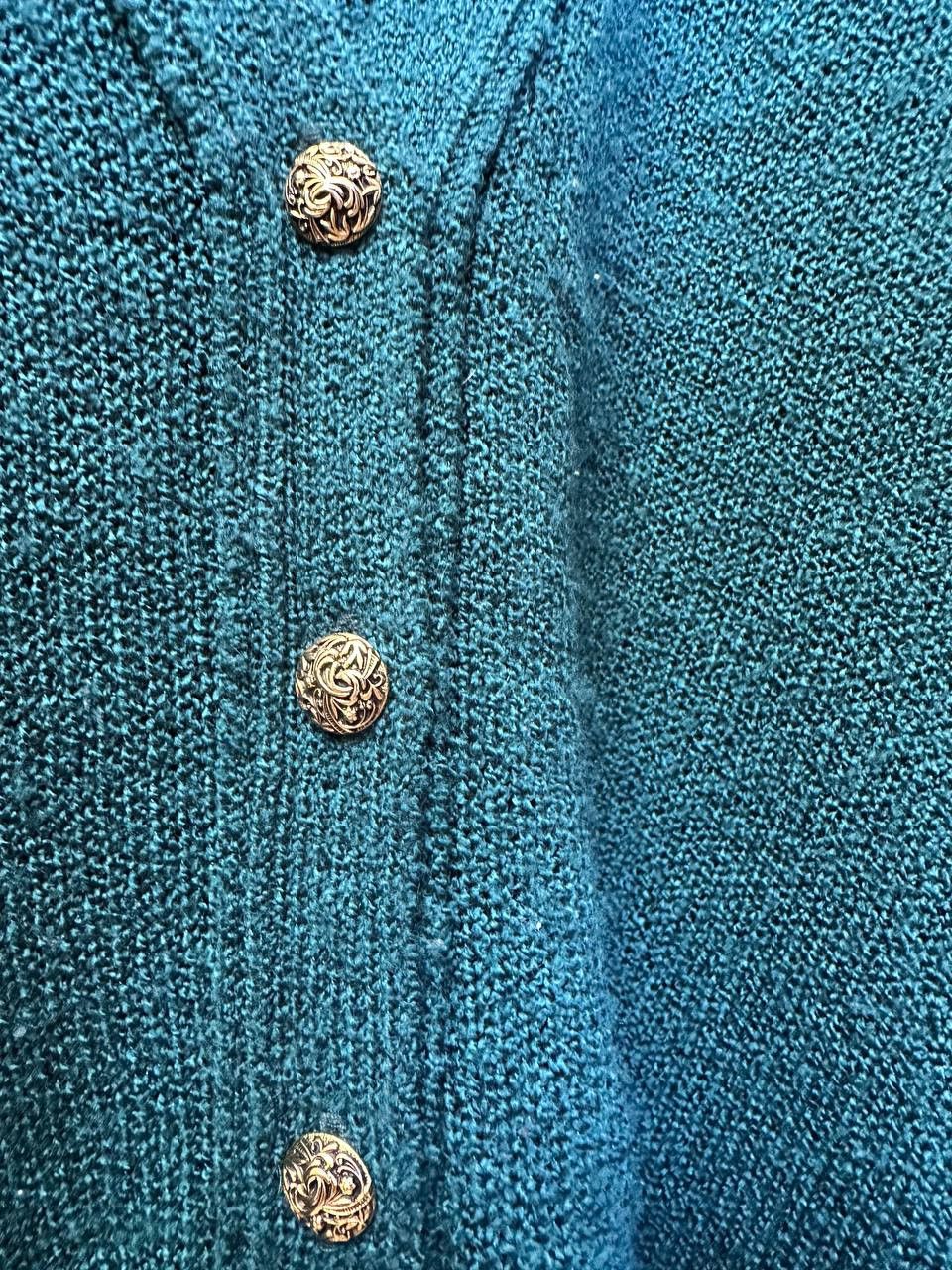 Pringle Of Scotland × Vintage Pringle of Scotland Acrylic Cardigan Sweater Moss Stitch Size US L / EU 52-54 / 3 - 11 Thumbnail