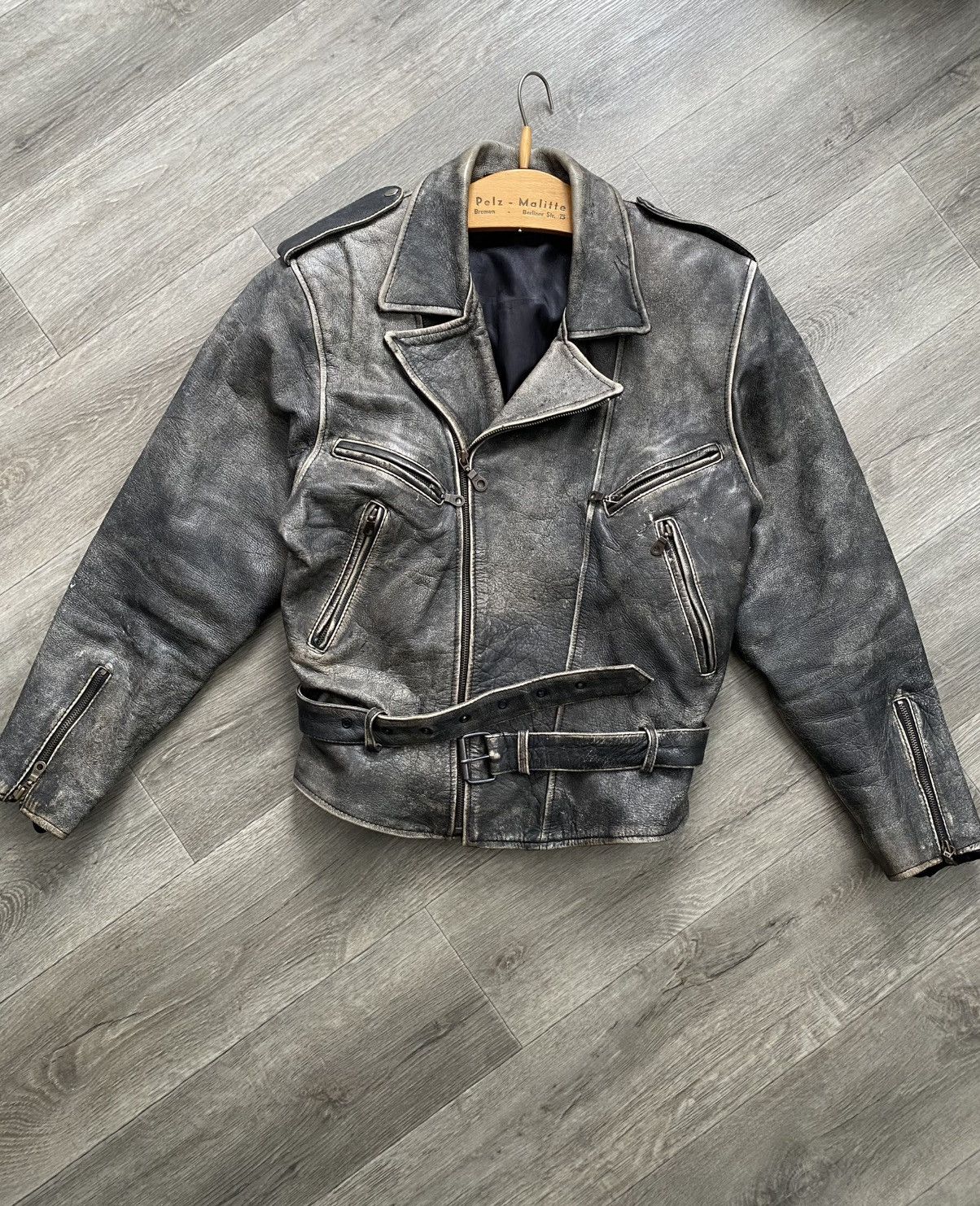 Japanese Brand × Vintage 🫧Vintage leather jacket Y2K Size US L / EU 52-54 / 3 - 3 Thumbnail