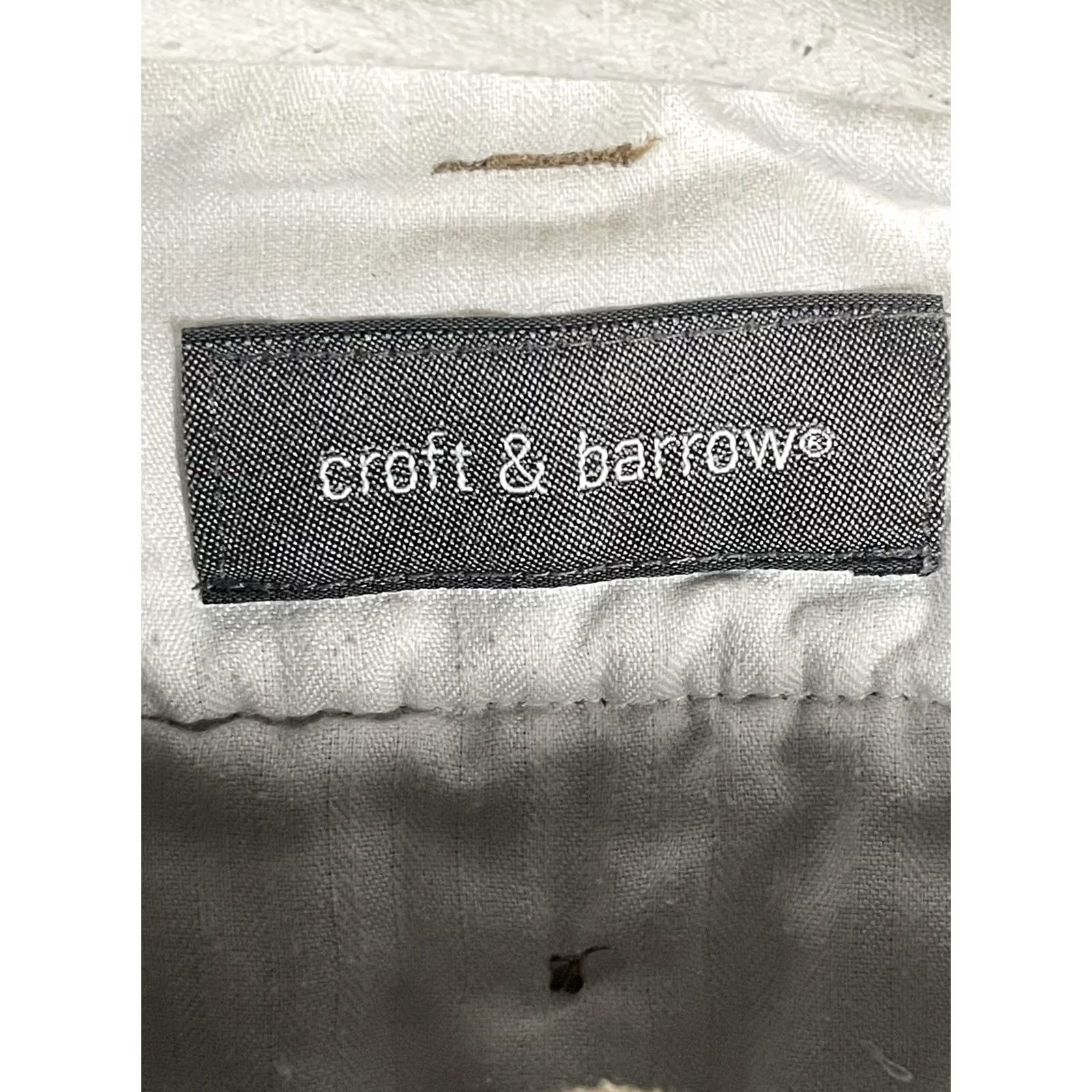 Croft & Barrow Croft & Barrow Pants Mens 33x32 Brown Corduroy Pleated Casual Classic Fit Size US 33 - 5 Thumbnail