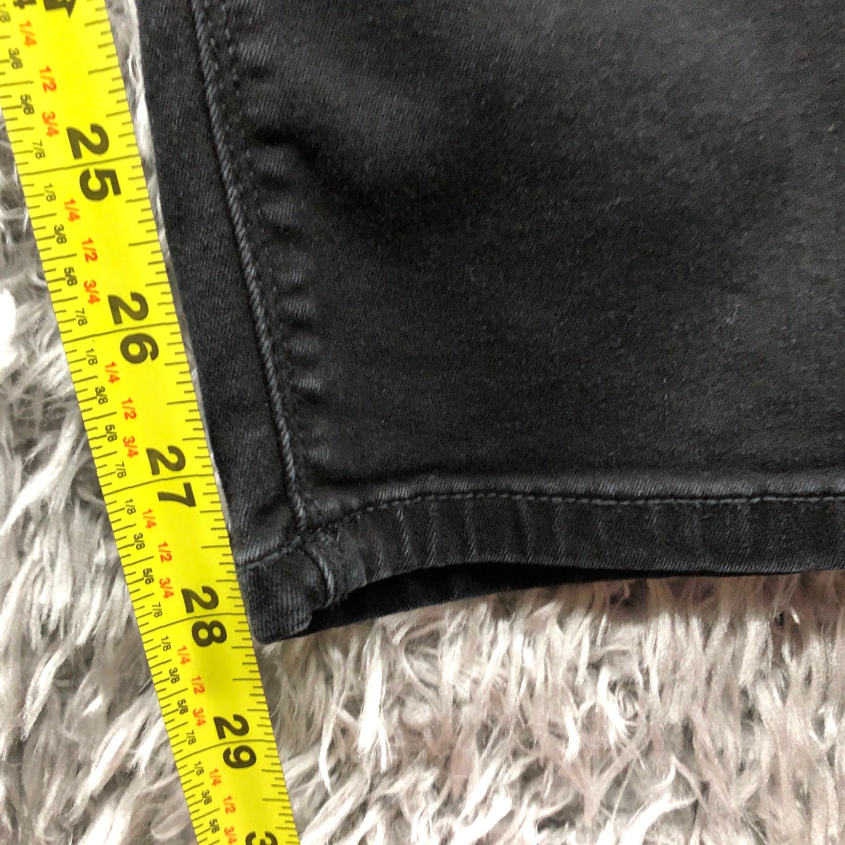 Lee Lee Jeans Size 8 Womens Straight Leg Dark Wash Black Denim Mid Rise 5-Pocket Regular Belt Loops Size 30" / US 8 / IT 44 - 3 Thumbnail