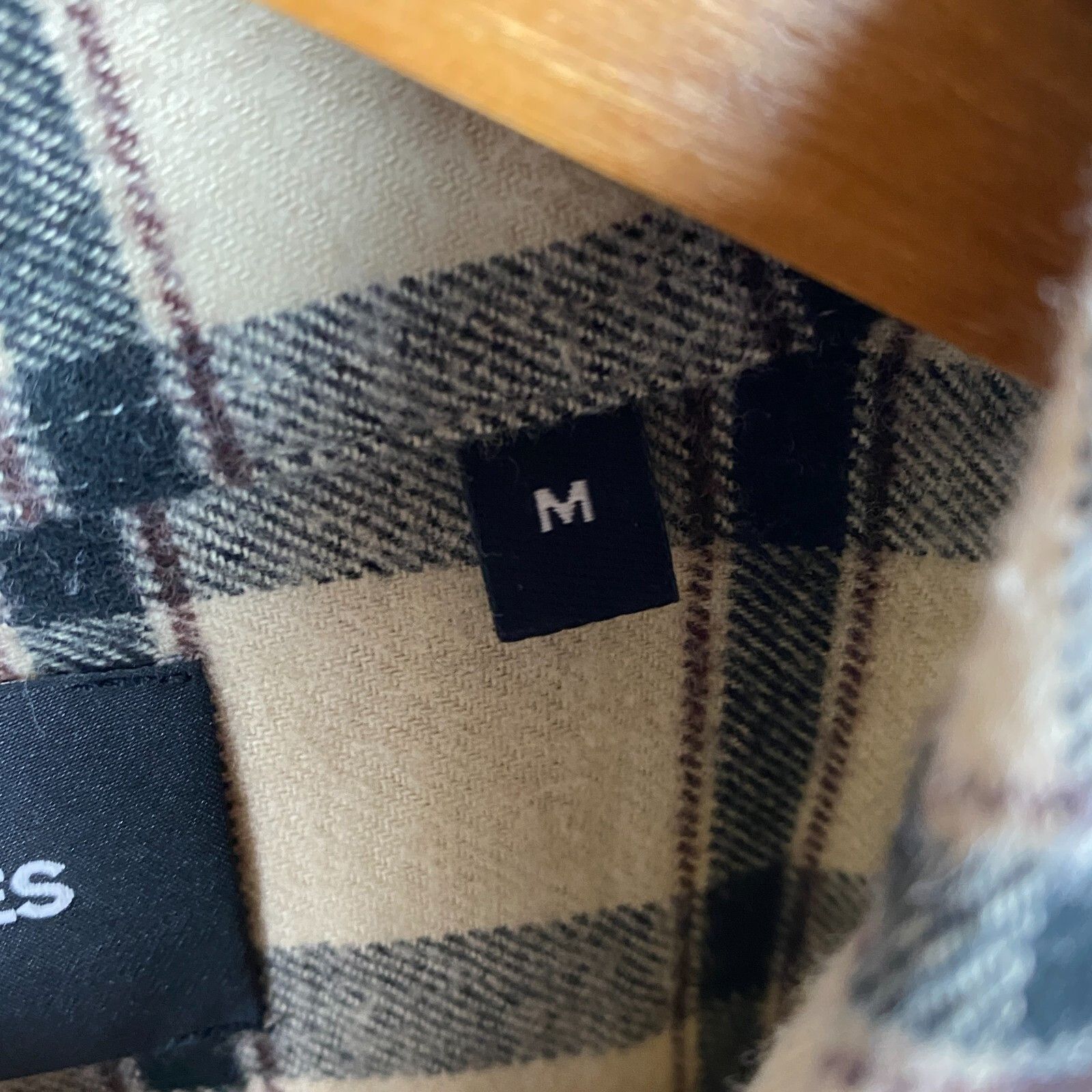 The Kooples The Kooples Paris Flannel Shirt Men's Size M Beige ` Size US M / EU 48-50 / 2 - 5 Thumbnail