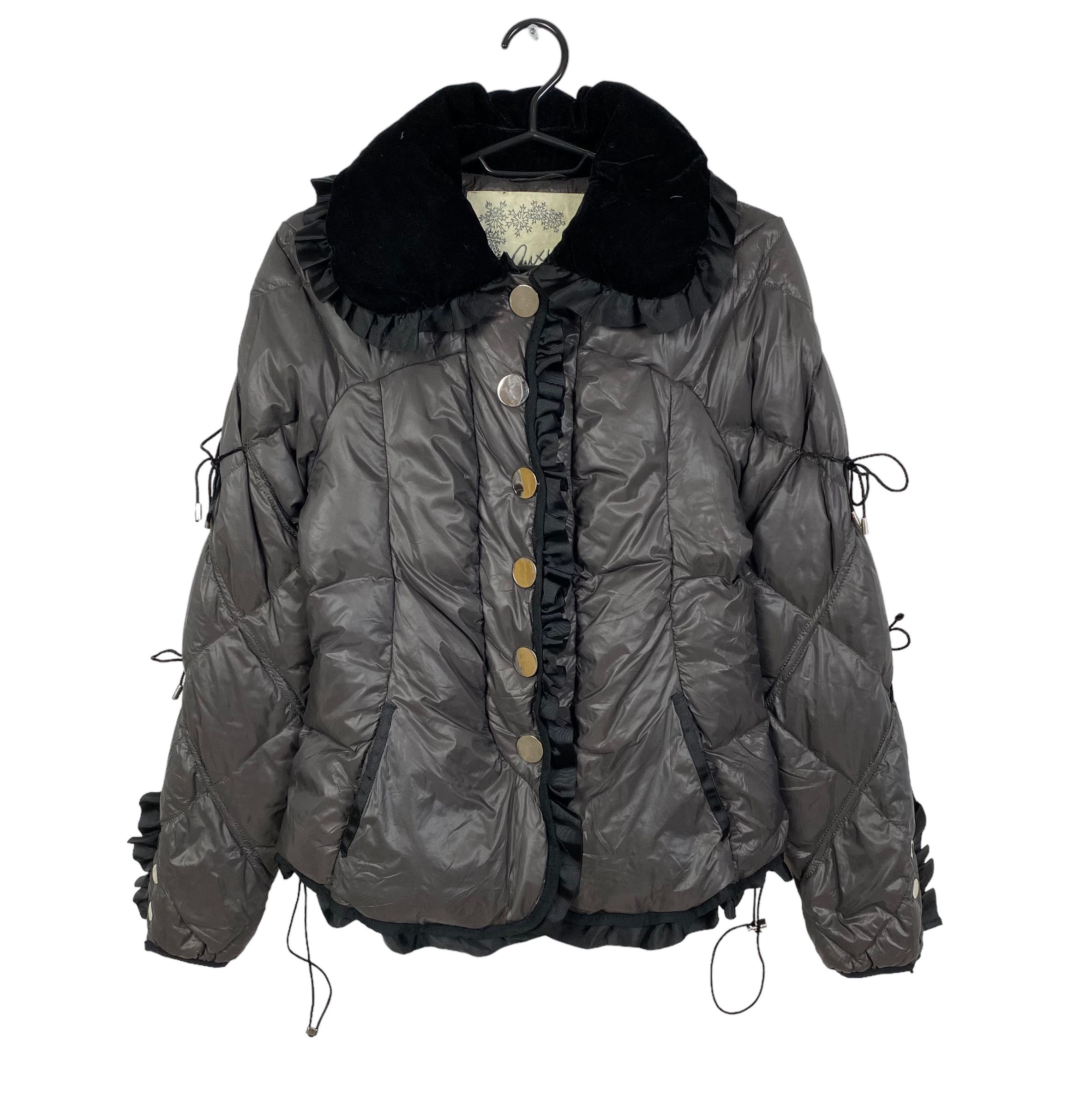 Designer Guxy Qulted Collared Ribbed Down Jacket womens size XS Size XS / US 0-2 / IT 36-38 - 10 Thumbnail