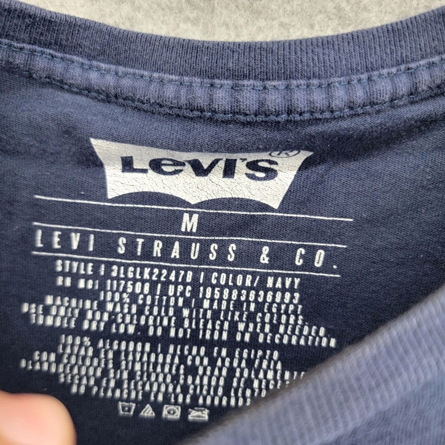 Levi's Levi's Shirt Mens M Blue Long Sleeve Crewneck Graphic Cotton Logo Casual Size US M / EU 48-50 / 2 - 3 Thumbnail