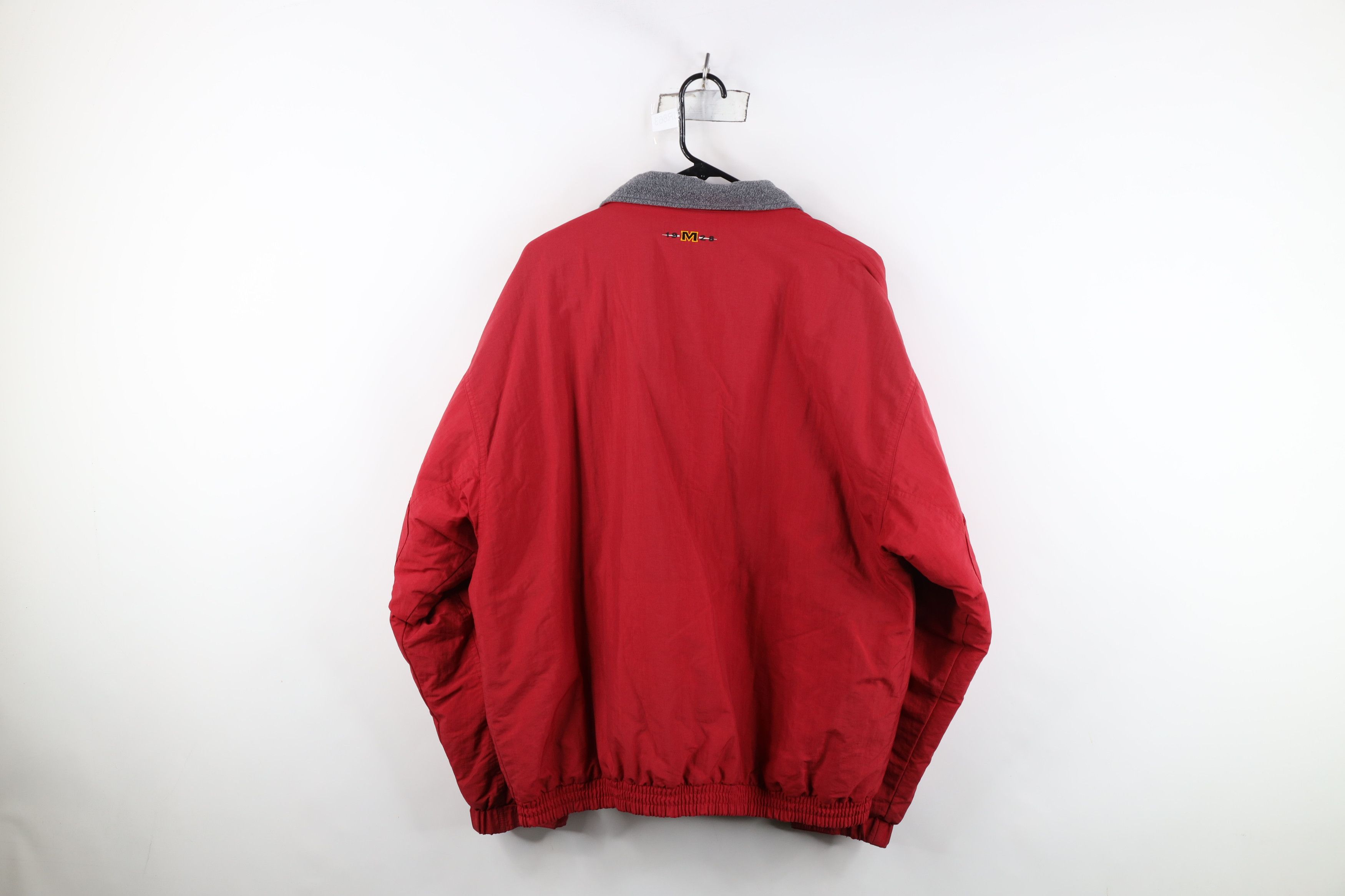 Disney Vintage 90s Disney Spell Out Mickey Mouse Bomber Jacket Red Size US XL / EU 56 / 4 - 14 Thumbnail
