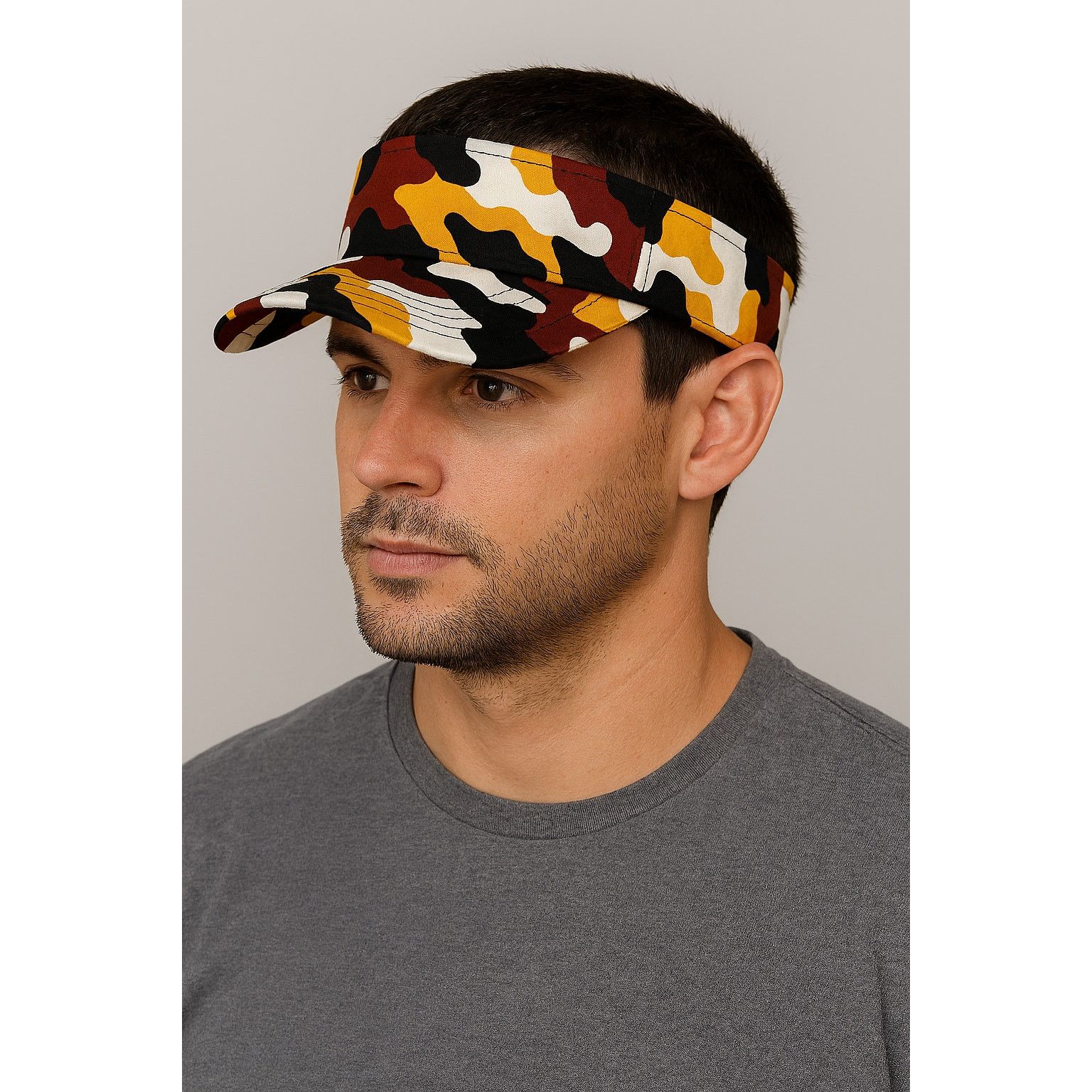 Other Sun Visor - Adjustable - Black/Red/White/Yellow - Unisex Size ONE SIZE - 1 Thumbnail