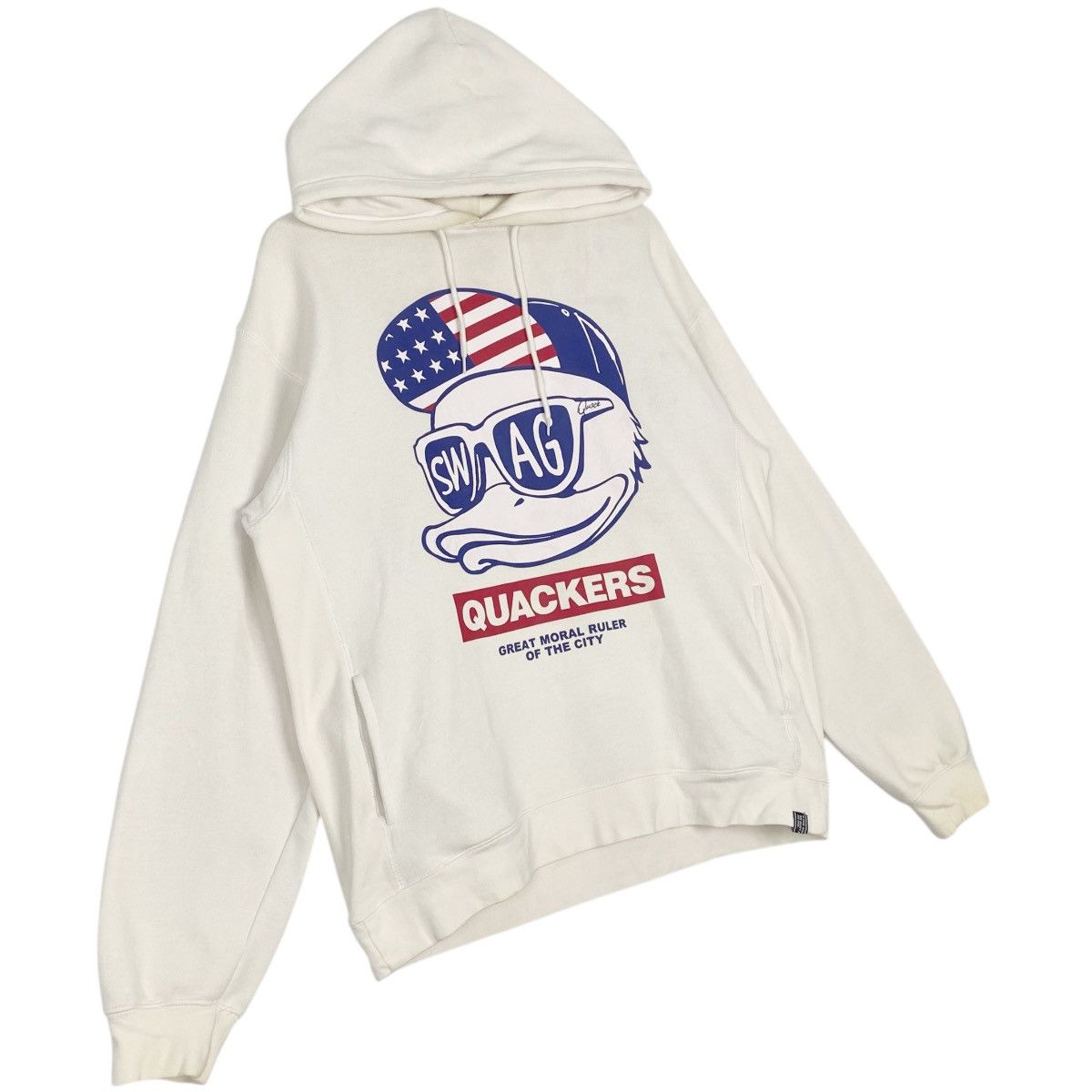 Other Vintage Duck Dude By B One Soul Hoodie Sweater White Size US L / EU 52-54 / 3 - 3 Thumbnail