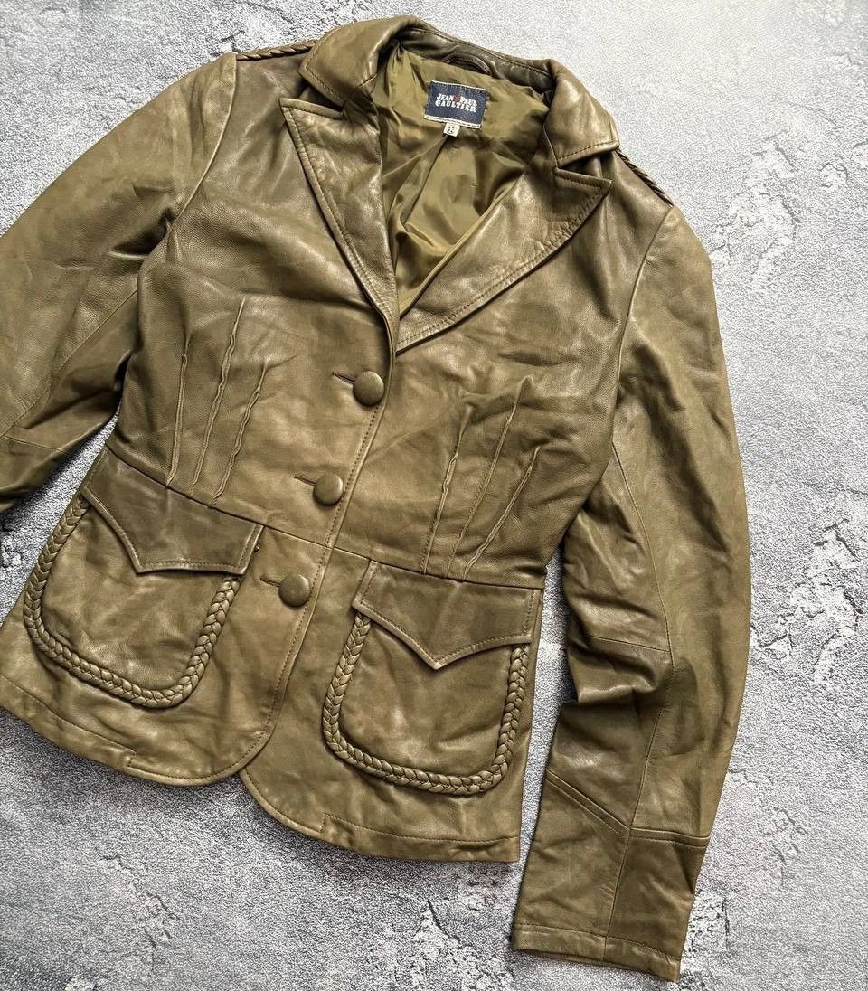 Jean Paul Gaultier Vintage 90s Jean Paul Gaultier Luxury Leather Jacket Size M / US 6-8 / IT 42-44 - 3 Thumbnail