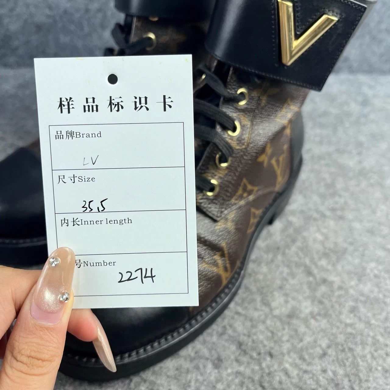 Louis Vuitton LV Monogram Lock Strap Ankle Boots 35.5 Size US 4.5 / IT 34.5 - 8 Thumbnail