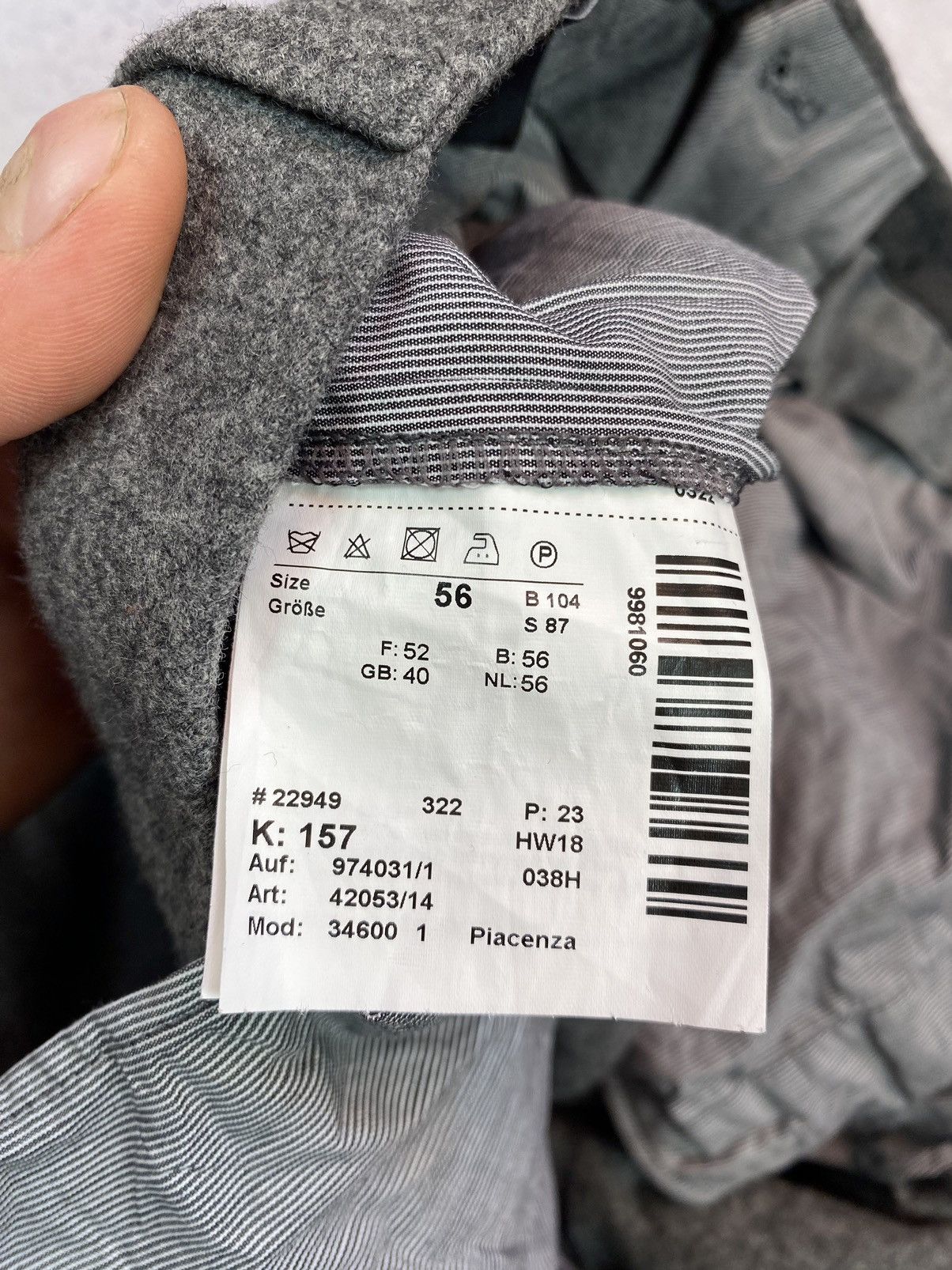Hiltl Hiltl Viscose Men’s Pants Size US 40 / EU 56 - 17 Thumbnail