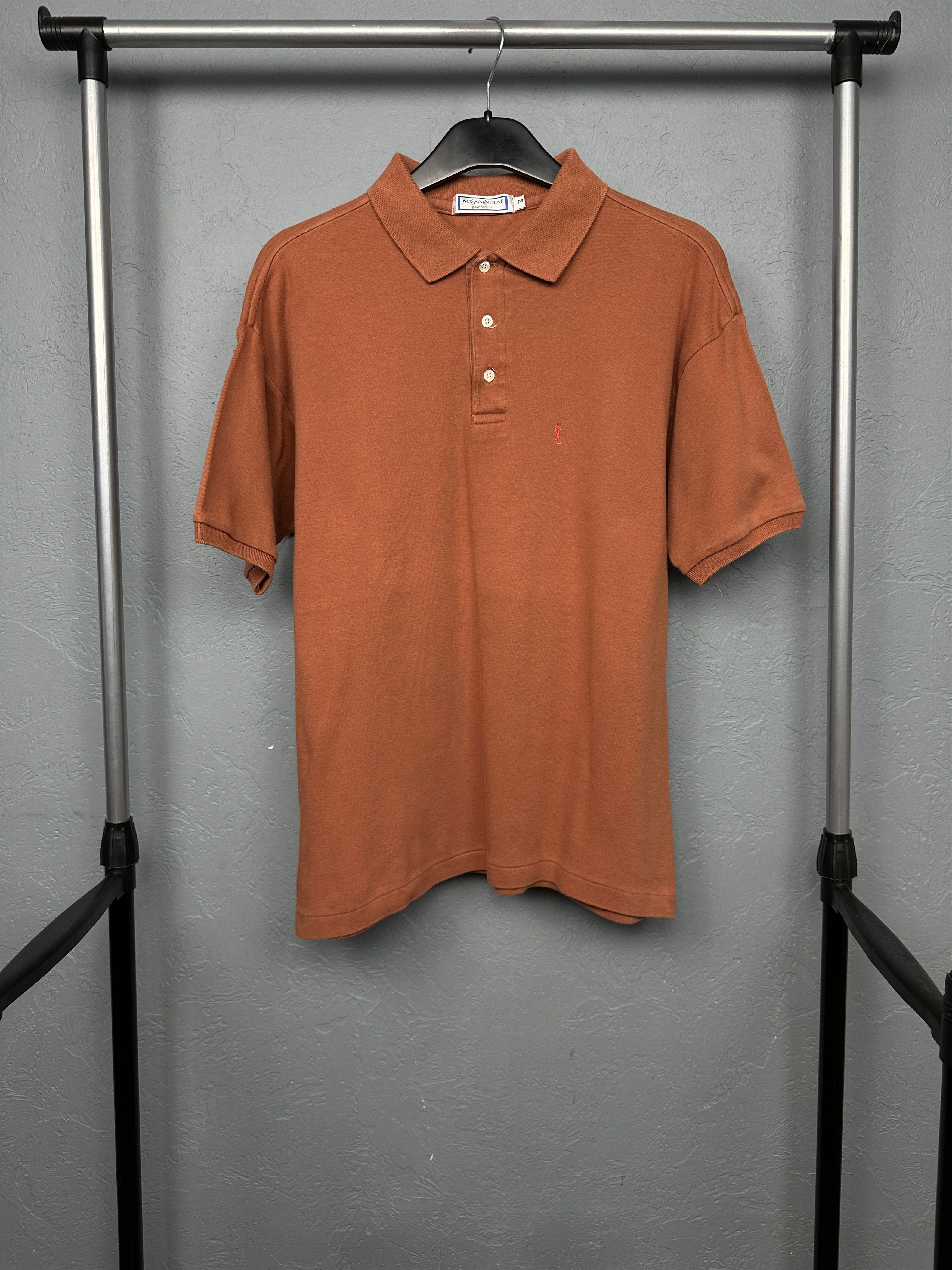 Yves Saint Laurent Yves Saint Laurent YSL 90s Vintage Mens Polo Shirt Size US M / EU 48-50 / 2 - 1 Thumbnail