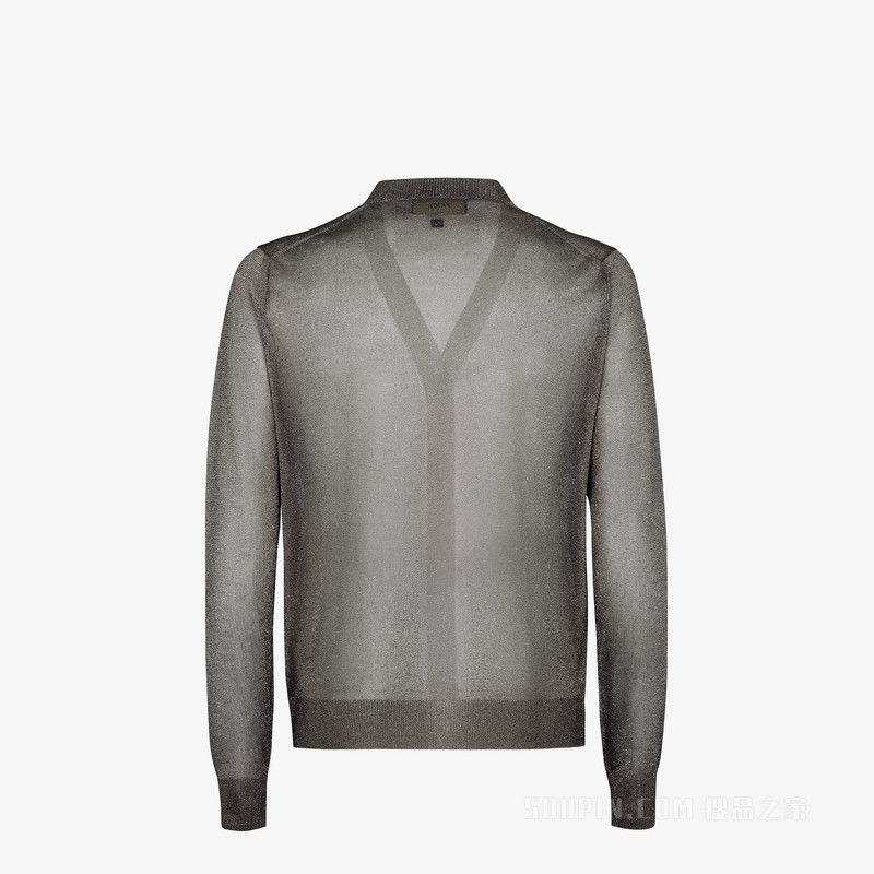 Fendi o1s1wg111125 Cardigan in Black/Silver Size US S / EU 44-46 / 1 - 2 Thumbnail