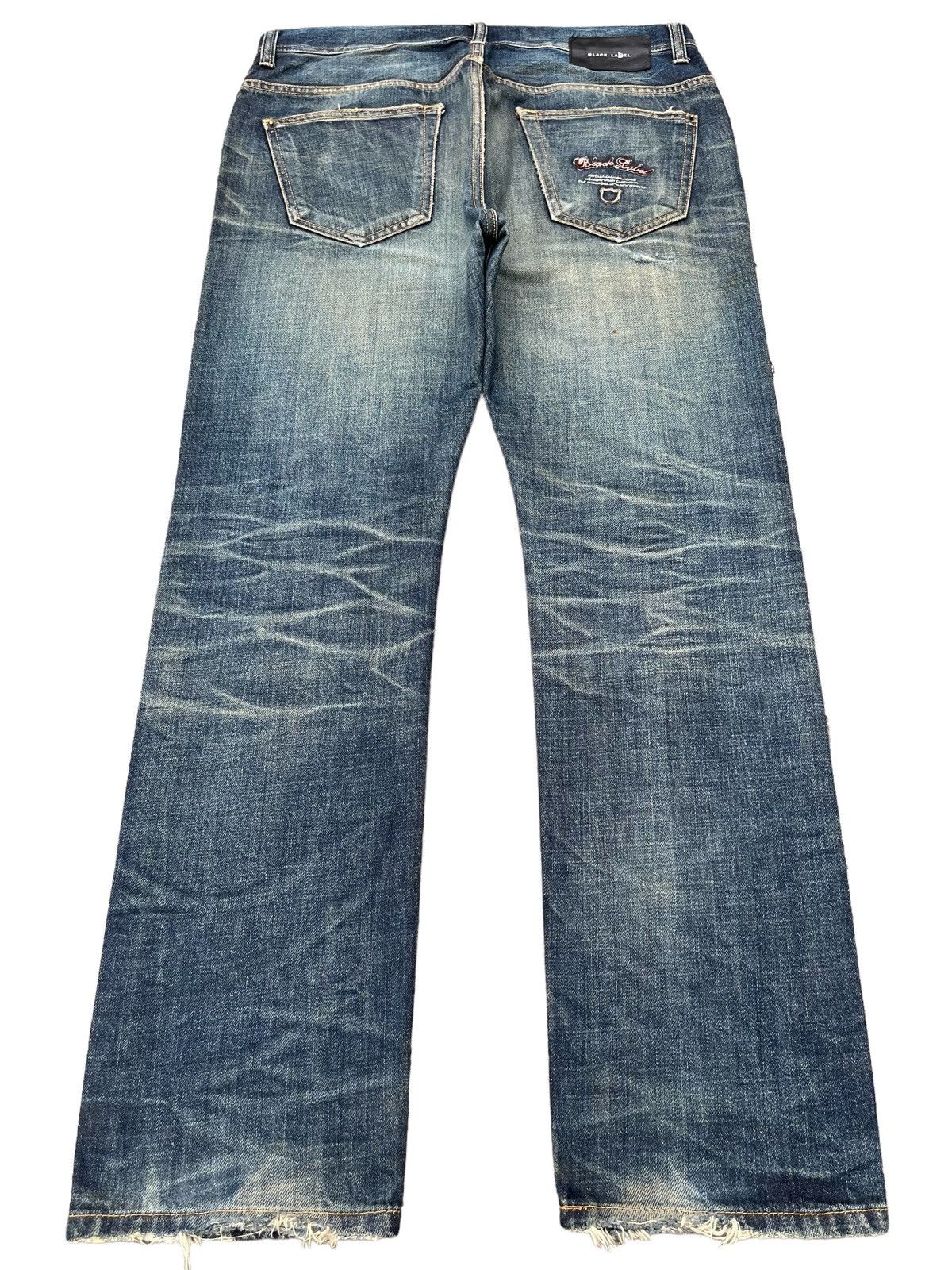 Japanese Brand × Le Grande Bleu (L.G.B.) Vintage Japanese Brand Mud Faded Washed Distressed Jeans Size US 35 - 2 Thumbnail