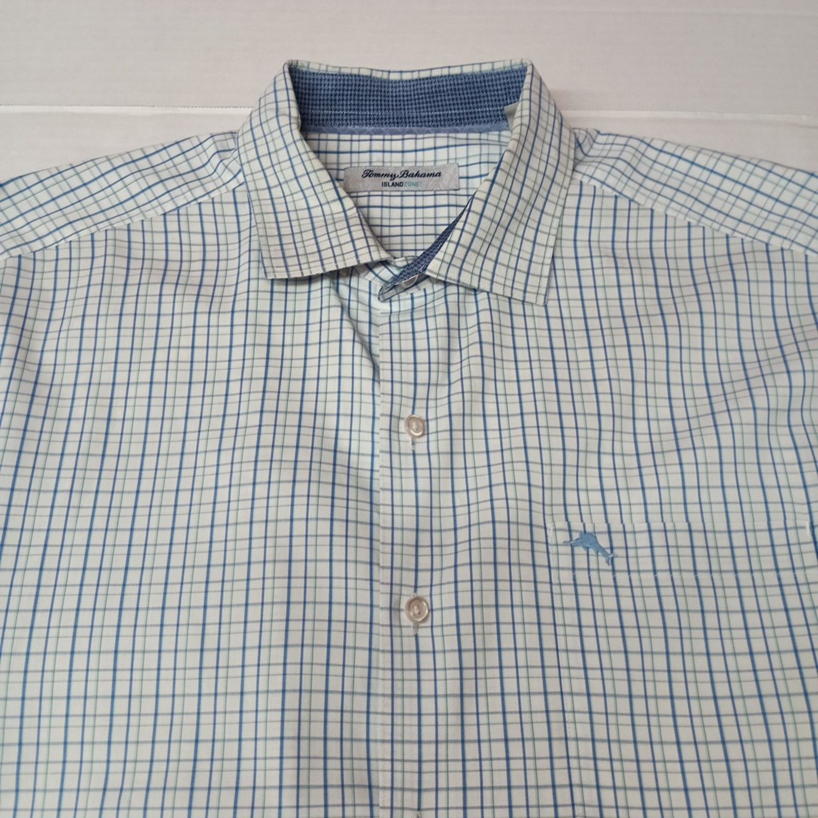 Tommy Bahama Tommy Bahama Shirt Island Zone Men's L Blue Green Button Up Size US L / EU 52-54 / 3 - 3 Thumbnail