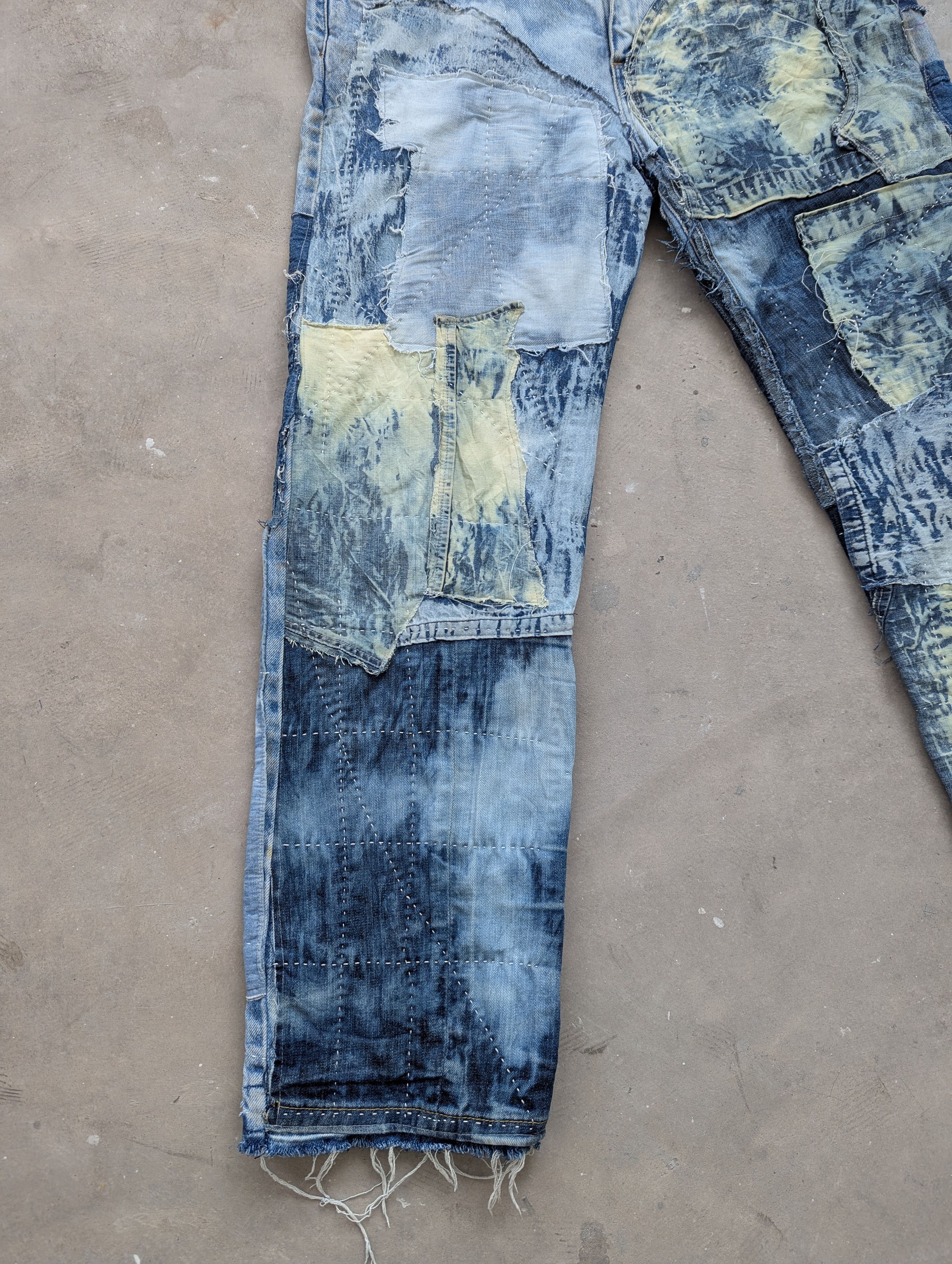 Carhartt × Vintage TODAY OFFER 💥 1/1 Carhartt Reconstructed Denim Sashiko Boro Size US 36 / EU 52 - 6 Thumbnail