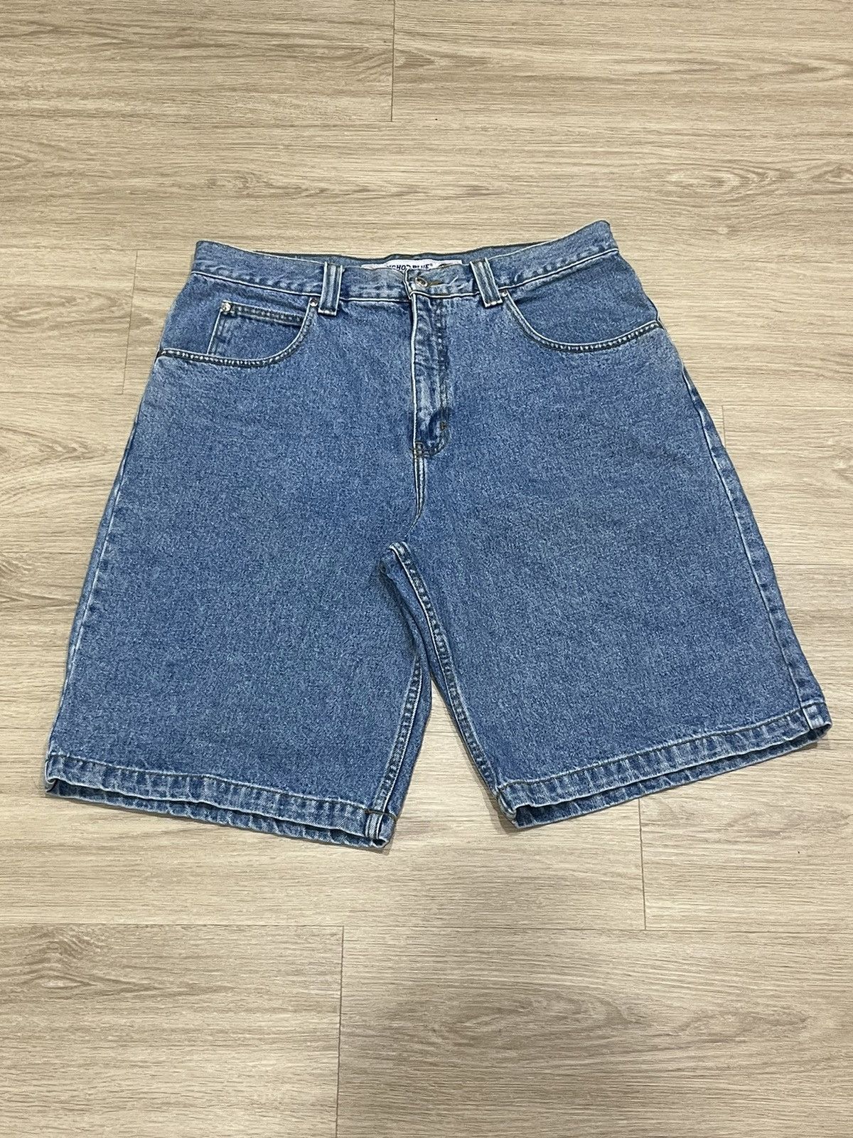 Anchor Blue Vintage Anchor Denim Shorts Mens 36 Baggy Jorts Skater Y2K Size US 36 / EU 52 - 1 Thumbnail