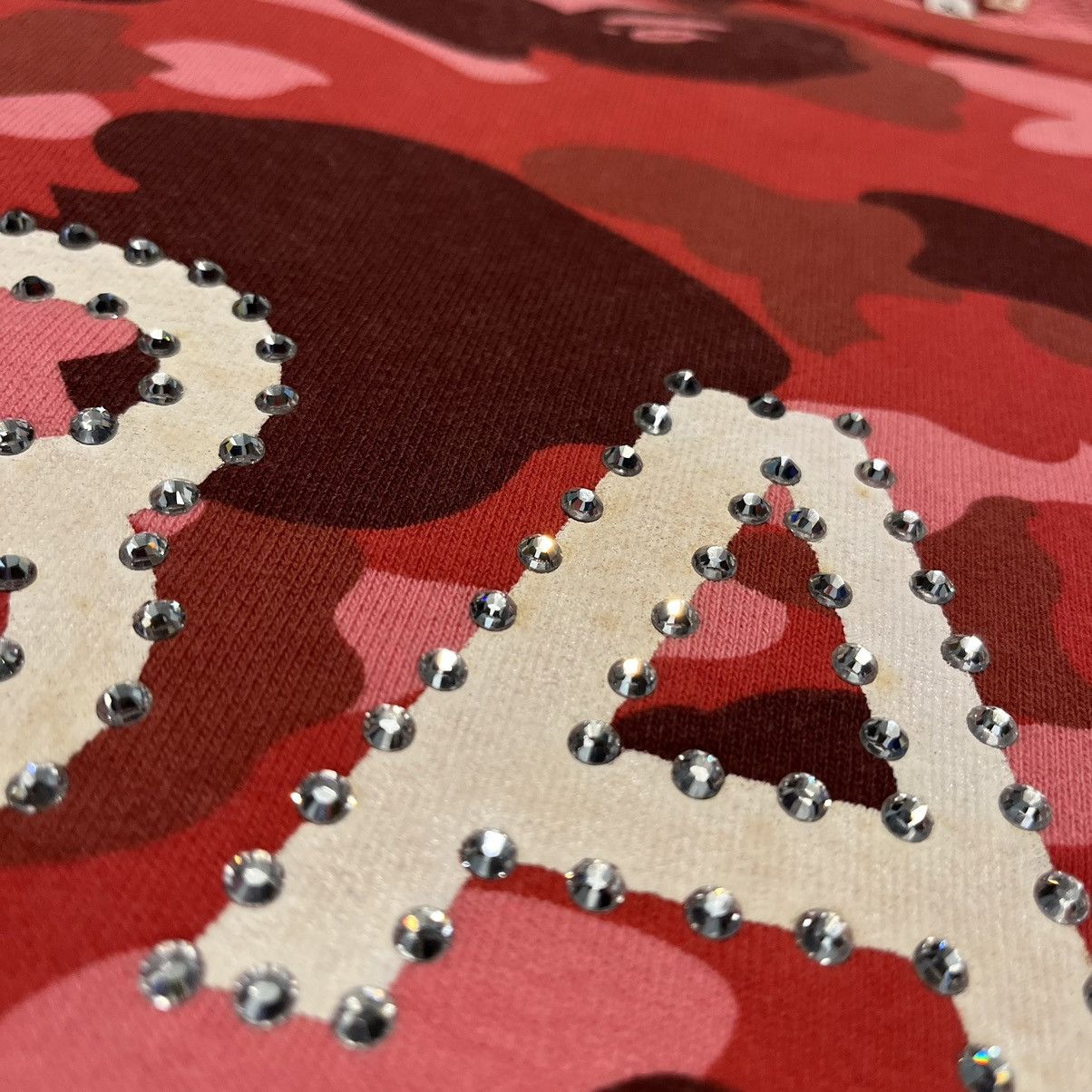 Bape × Swarovski A Bathing Ape Bape Swarovski NERD Camo Short Sleeve Crewneck Size US XL / EU 56 / 4 - 10 Thumbnail
