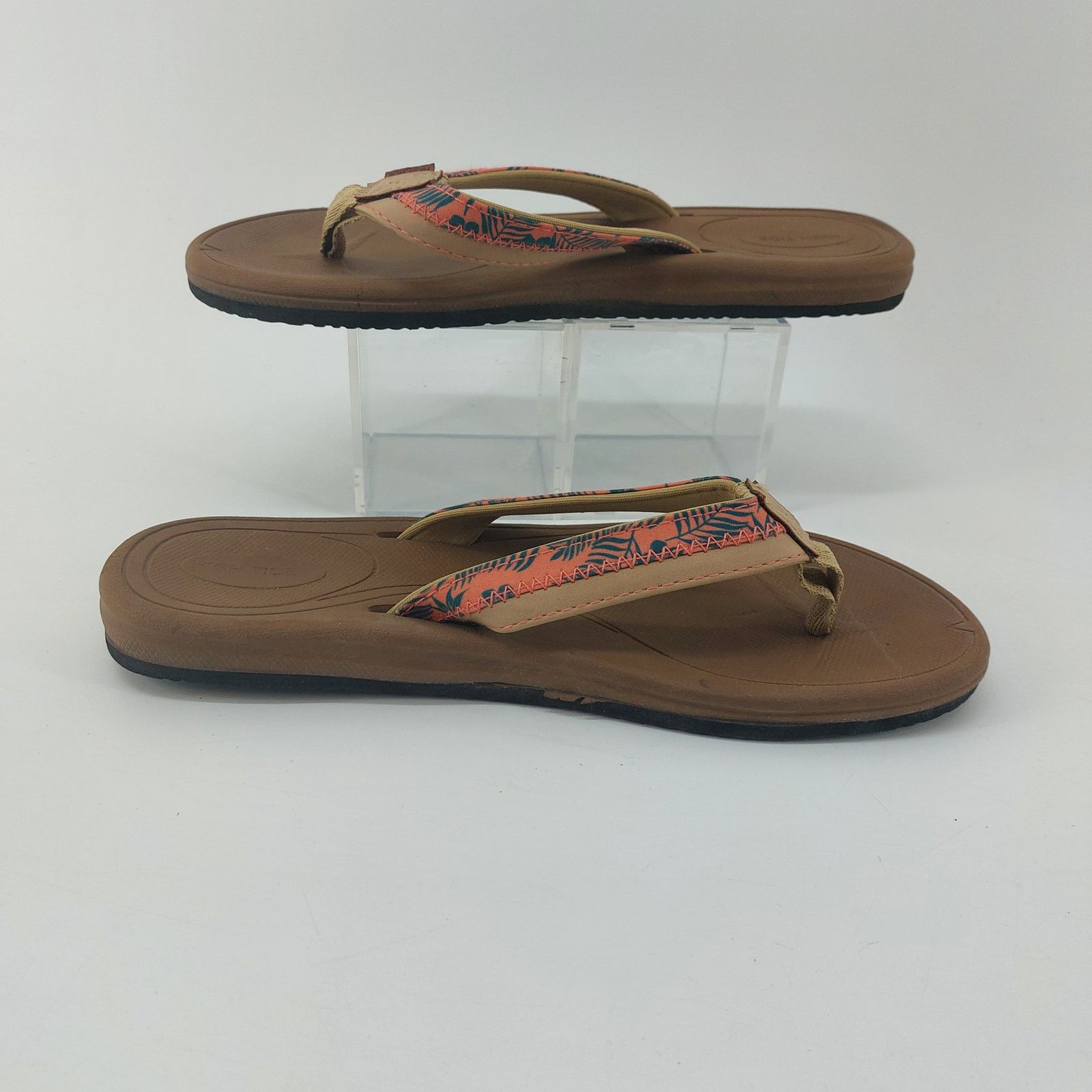 Other Hi Tide Flip Flop Sandals XH-0521-10 Coral Green Size 10 Size US 10 / IT 40 - 2 Thumbnail