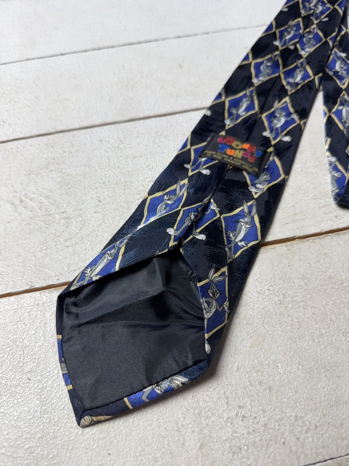 Warner Bros Retro Vintage 1996 USA Looney Tunes Bugs Bunny Novelty Tie Size ONE SIZE - 7 Thumbnail